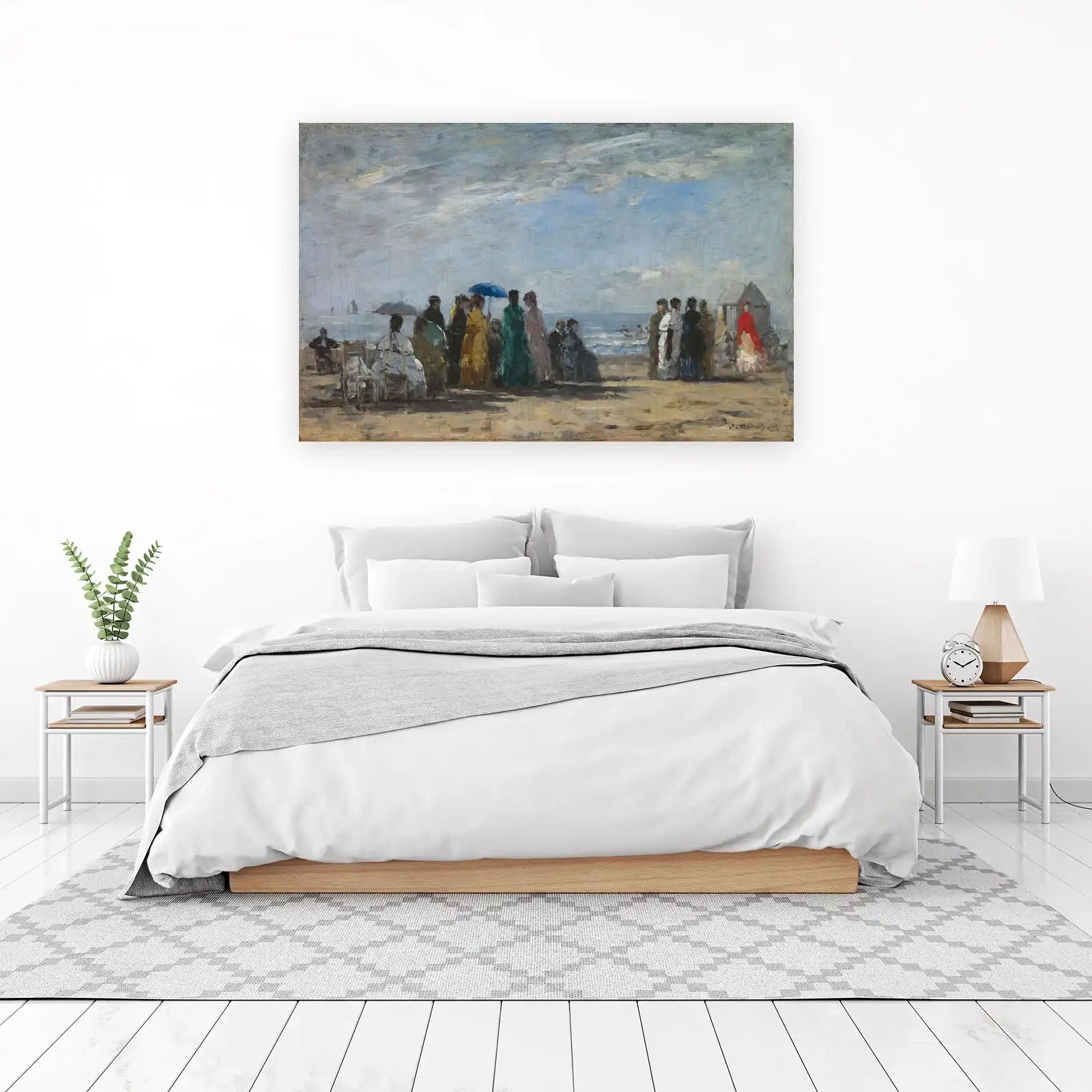 Impressionist Beach Scene Wall Art