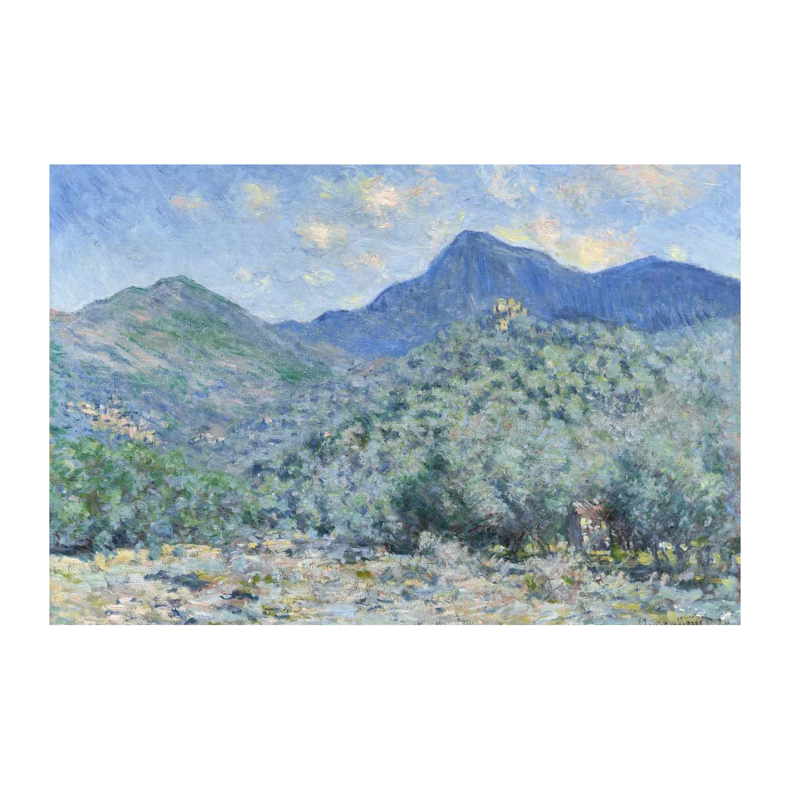 Impressionist Mountain Landscape Wall Art