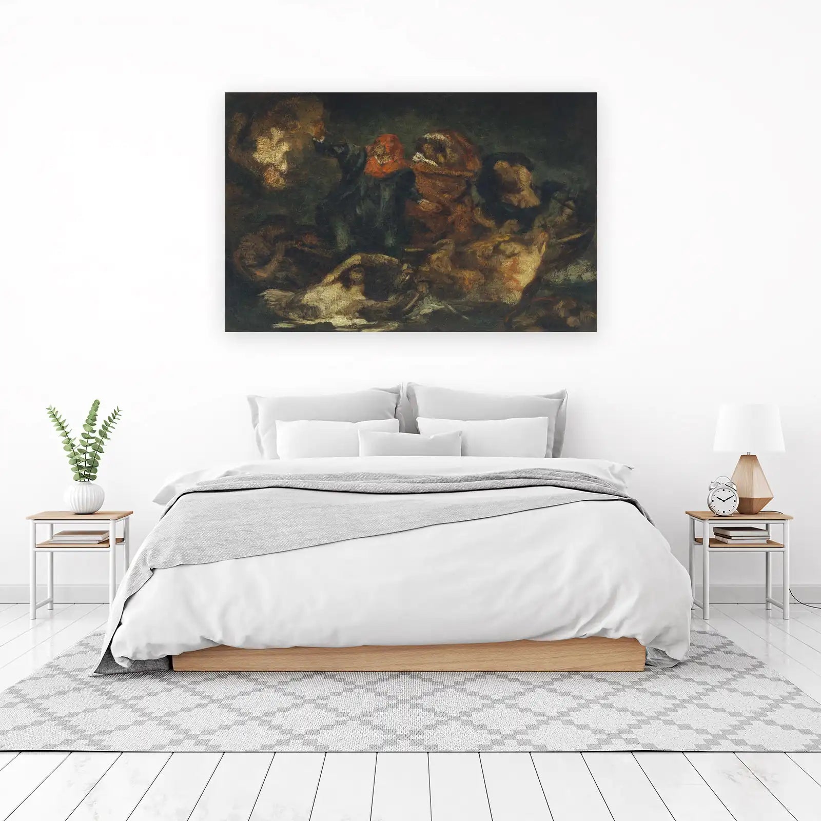 Dramatic Figurative Oil Painting Wall Art