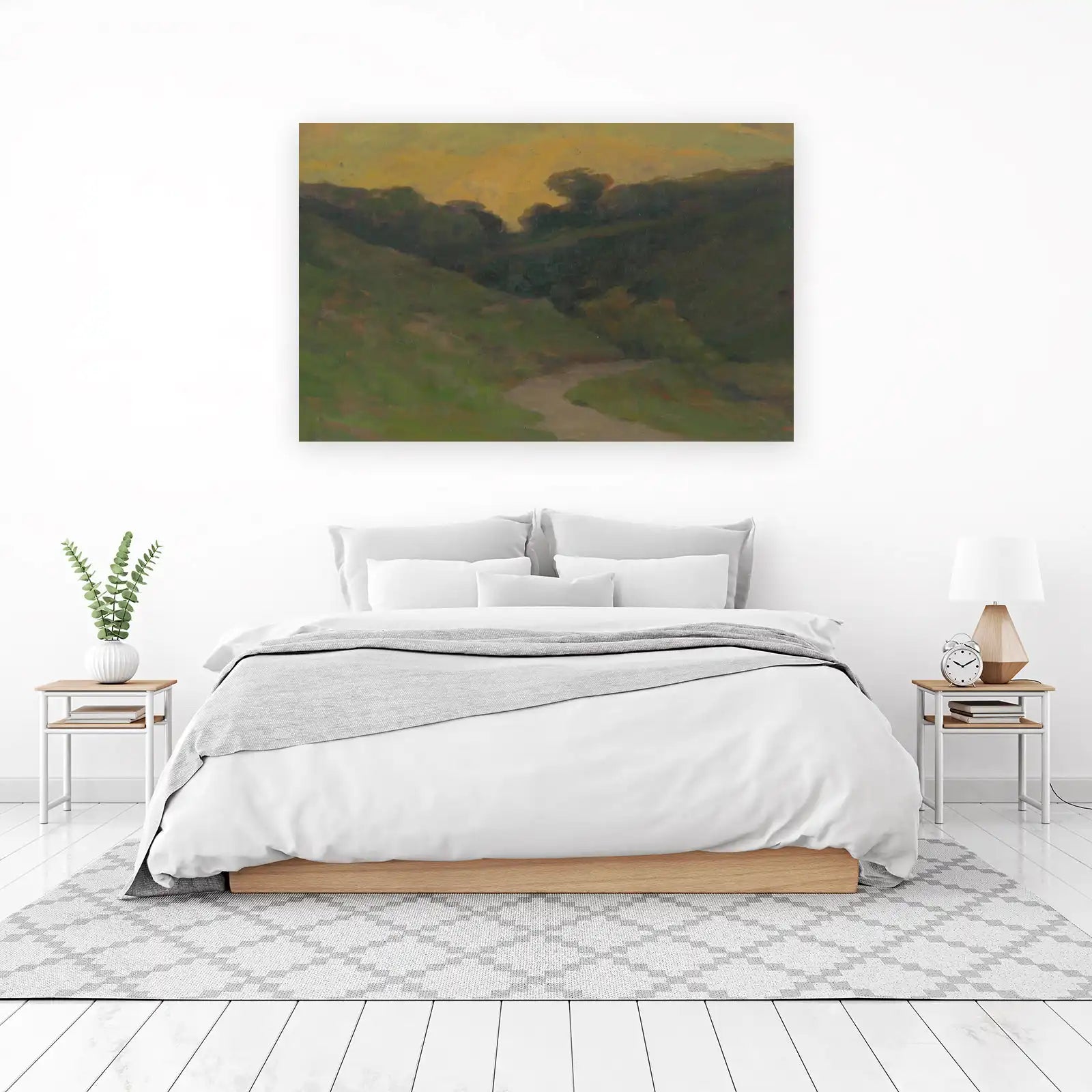 Golden Hour Landscape Path Wall Art