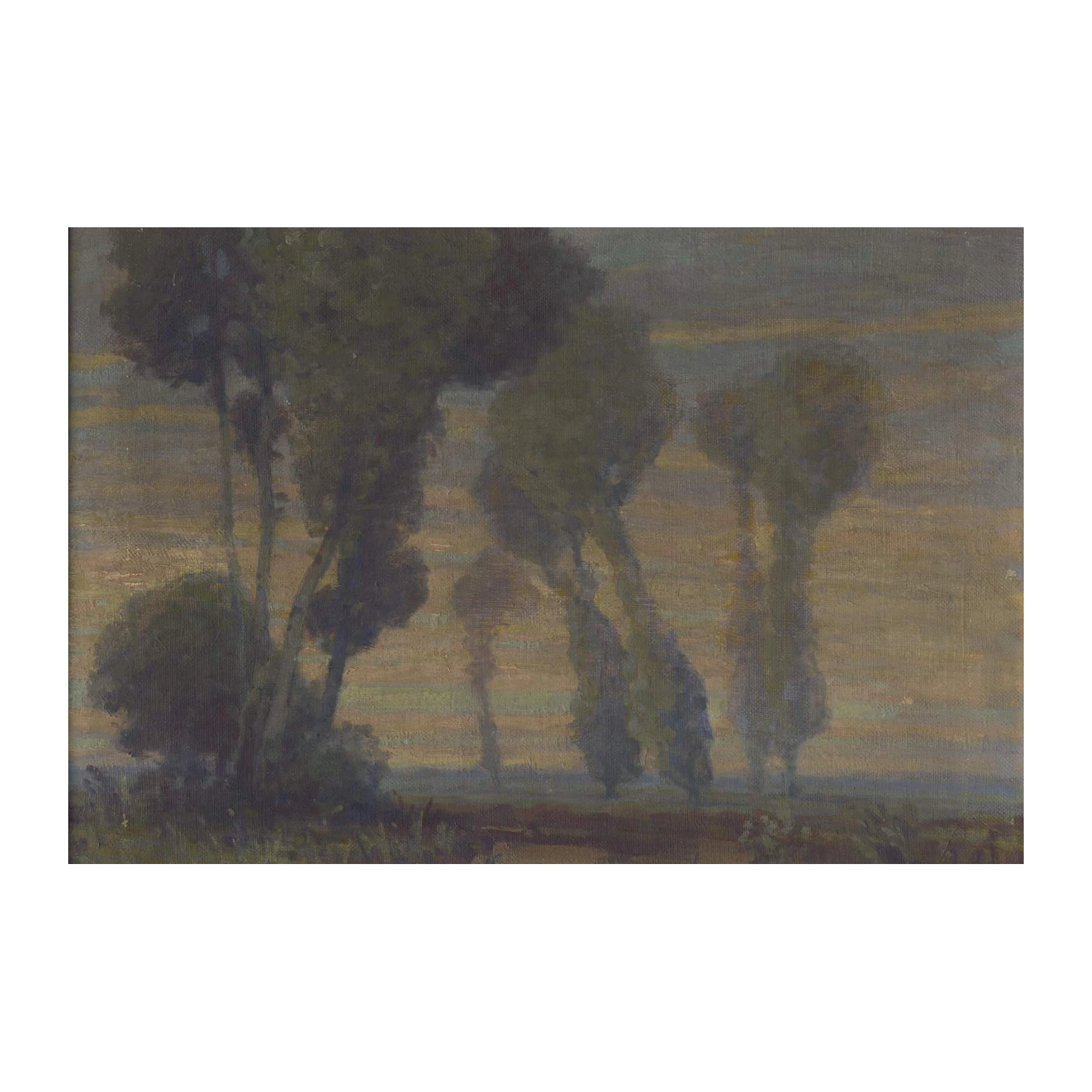 Misty Forest Landscape Wall Art