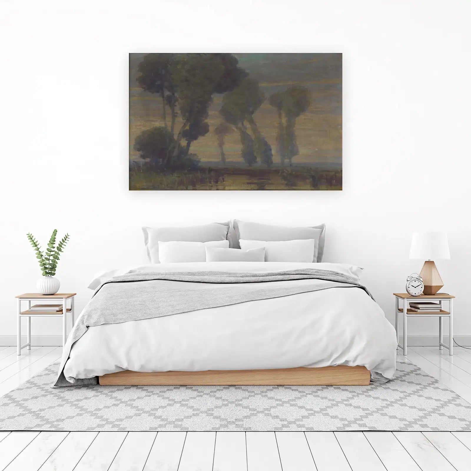Misty Forest Landscape Wall Art