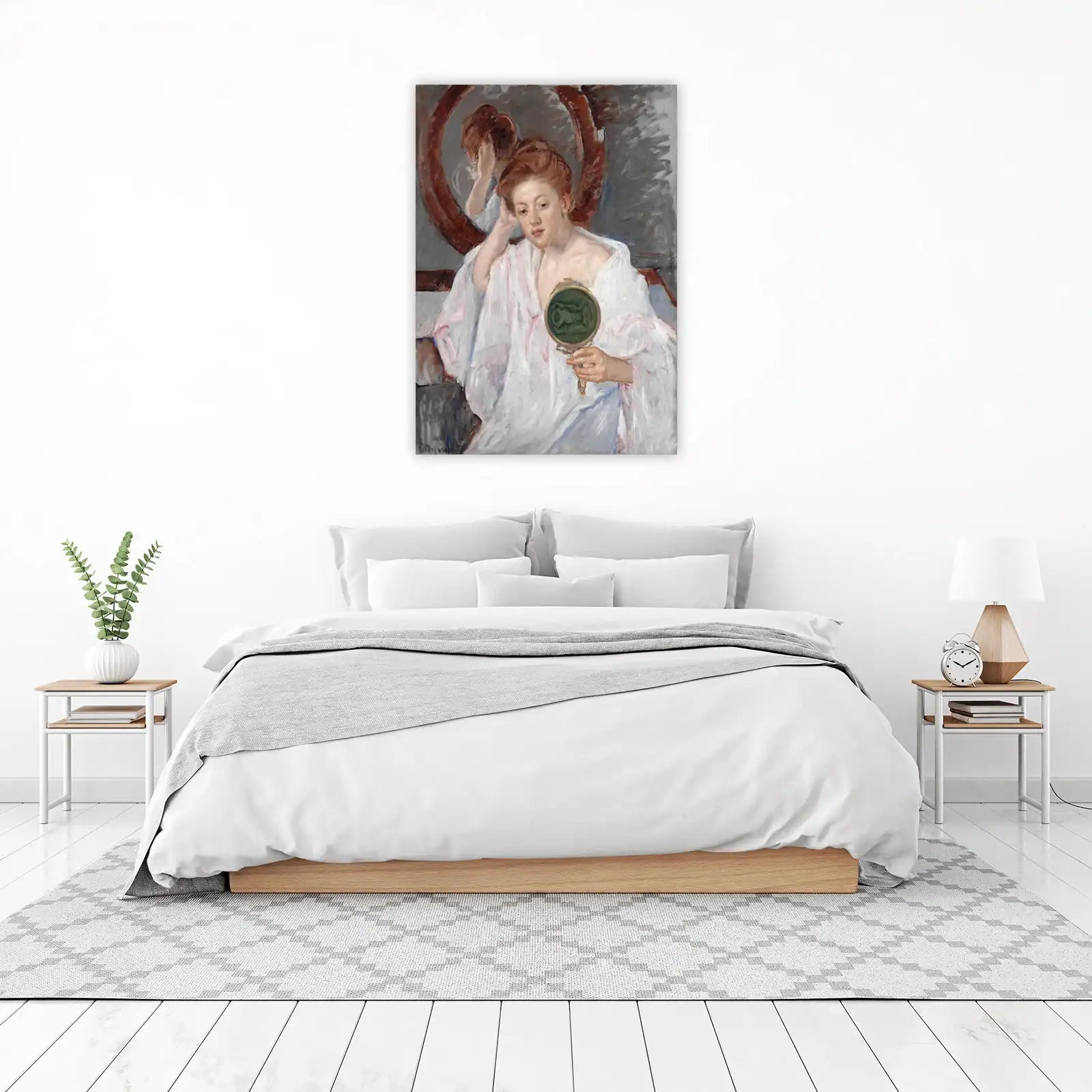 Intimate Reflection Woman's Portrait Wall Art
