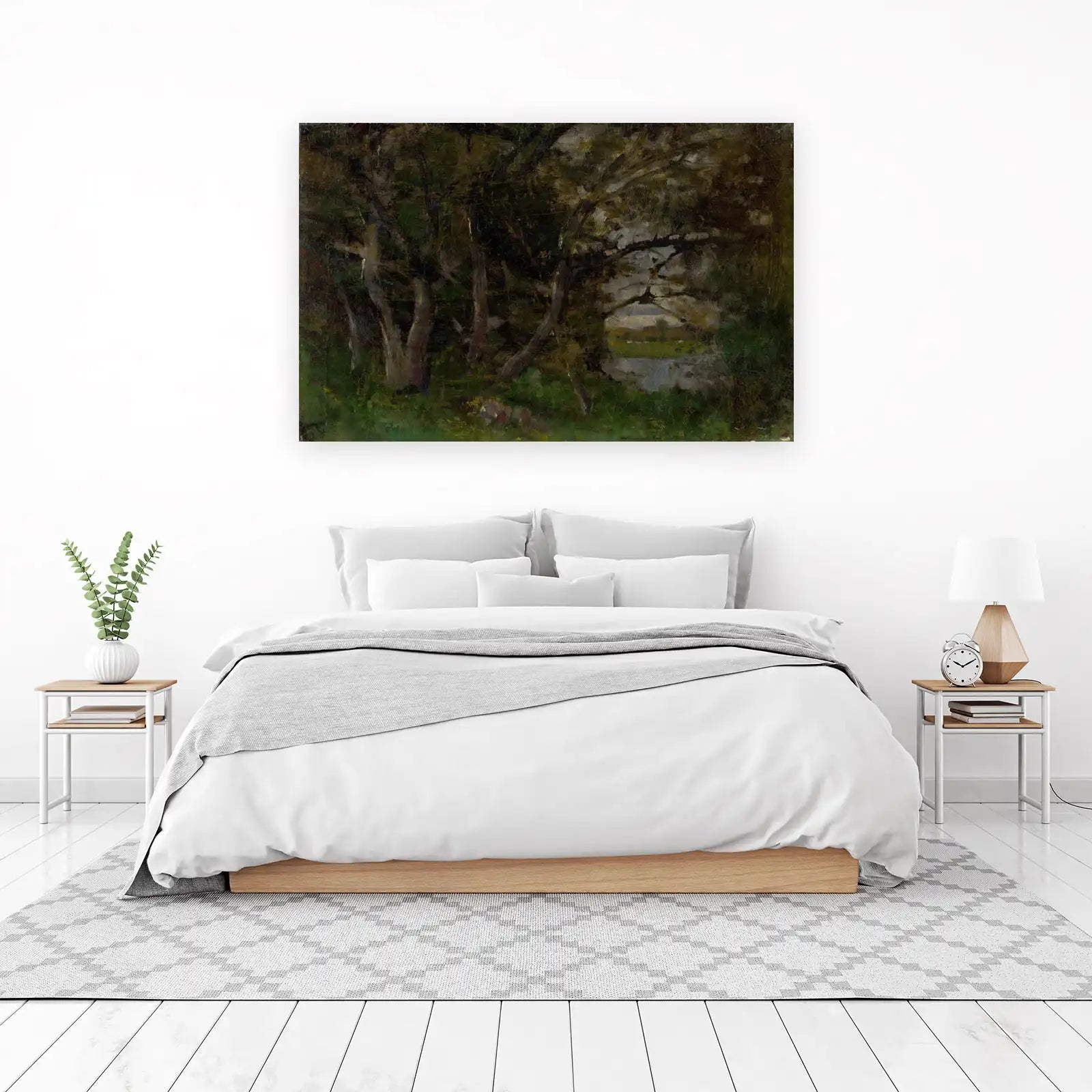Enchanting Forest Glade Landscape Wall Art