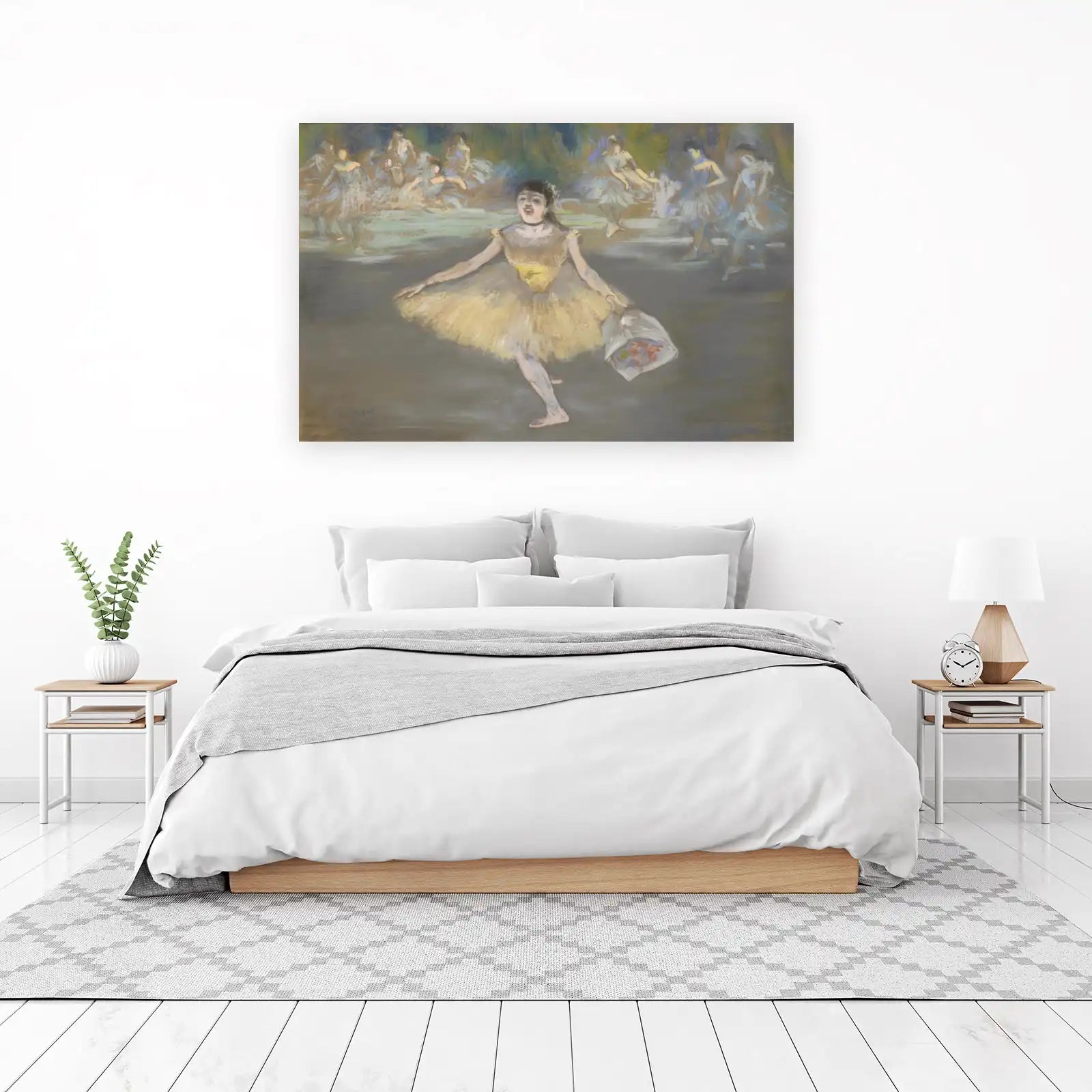Ballet Dancer Receiving Flowers Wall Art