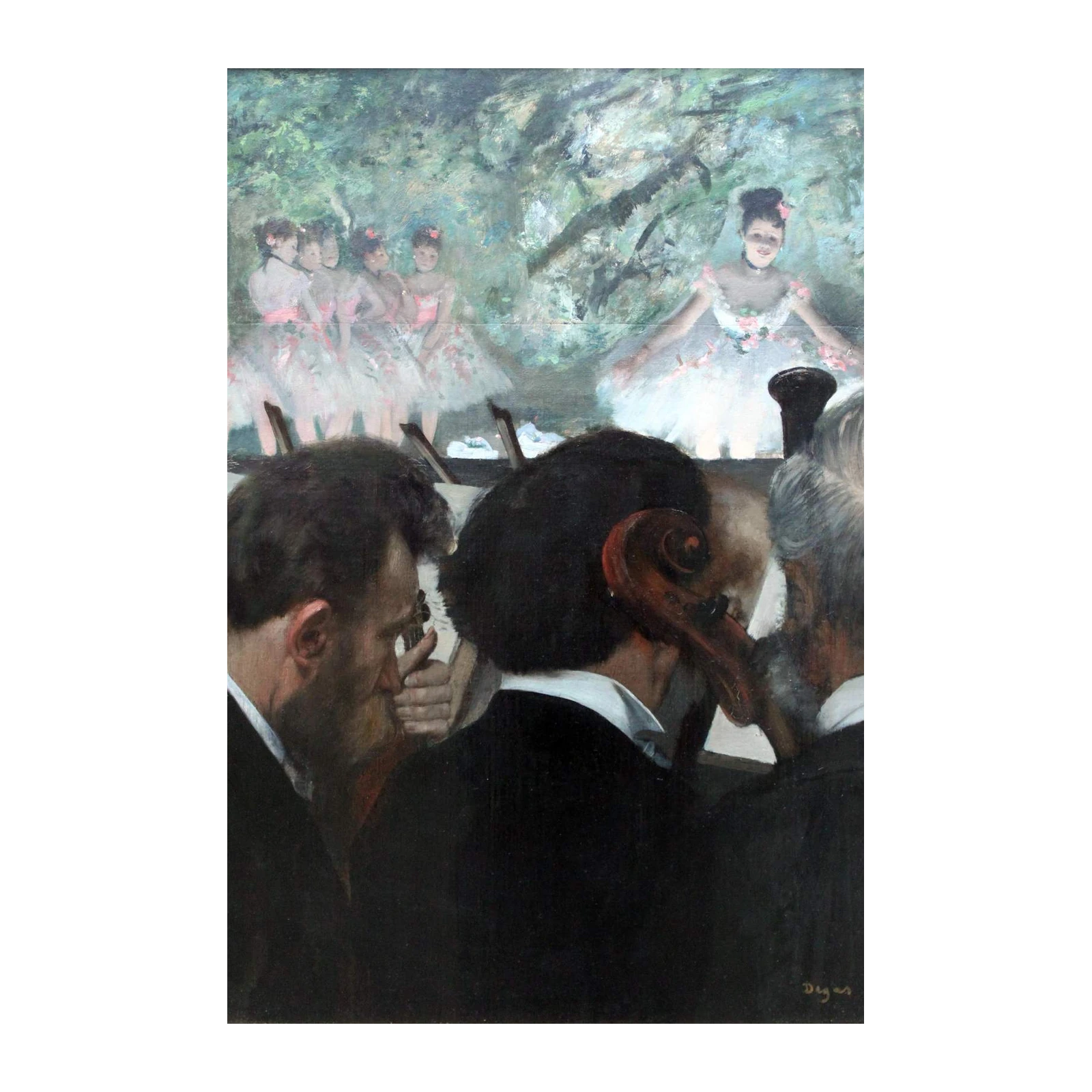 Ballet Dancer & Orchestra Wall Art - Elegant Art