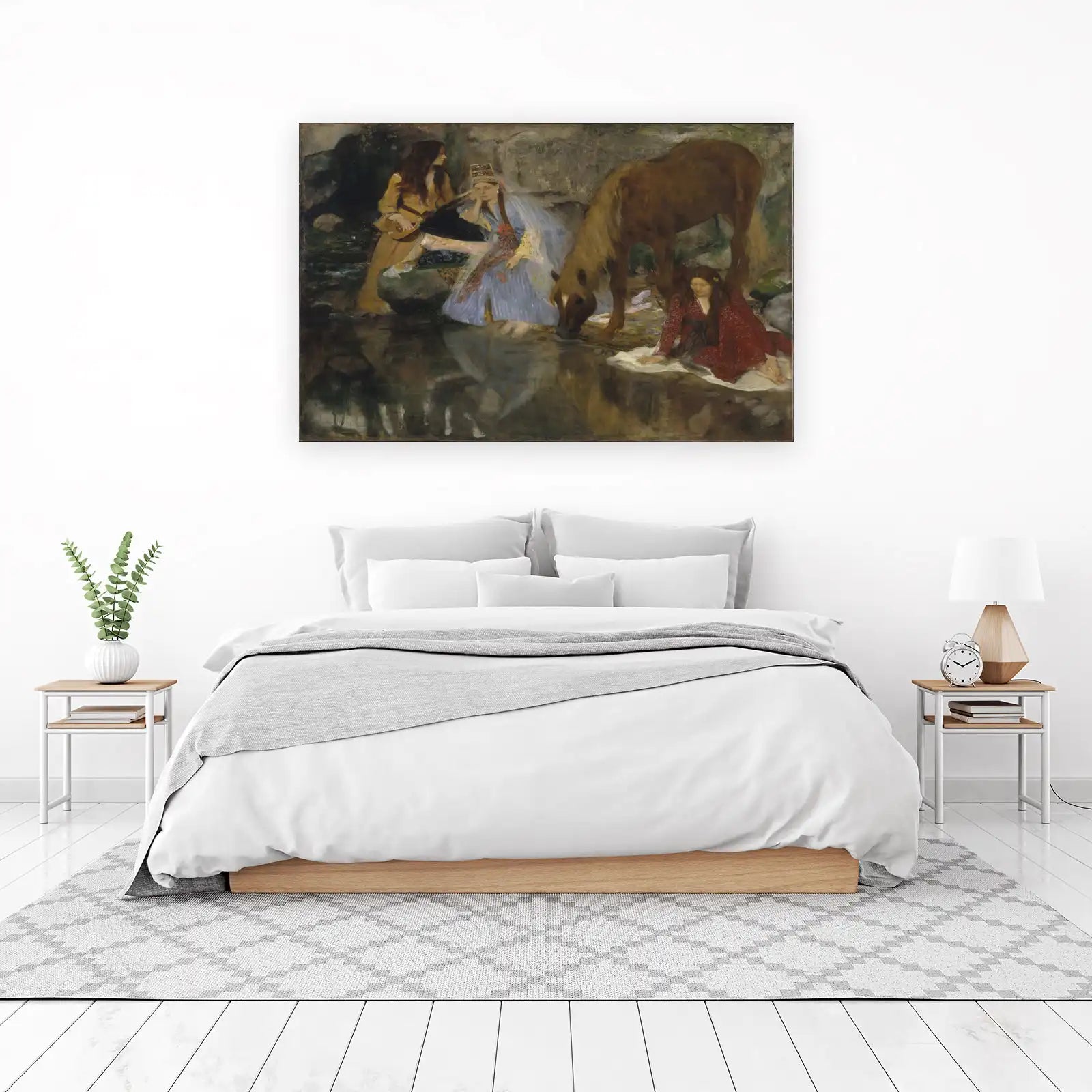 Orientalist Women & Horse Wall Art