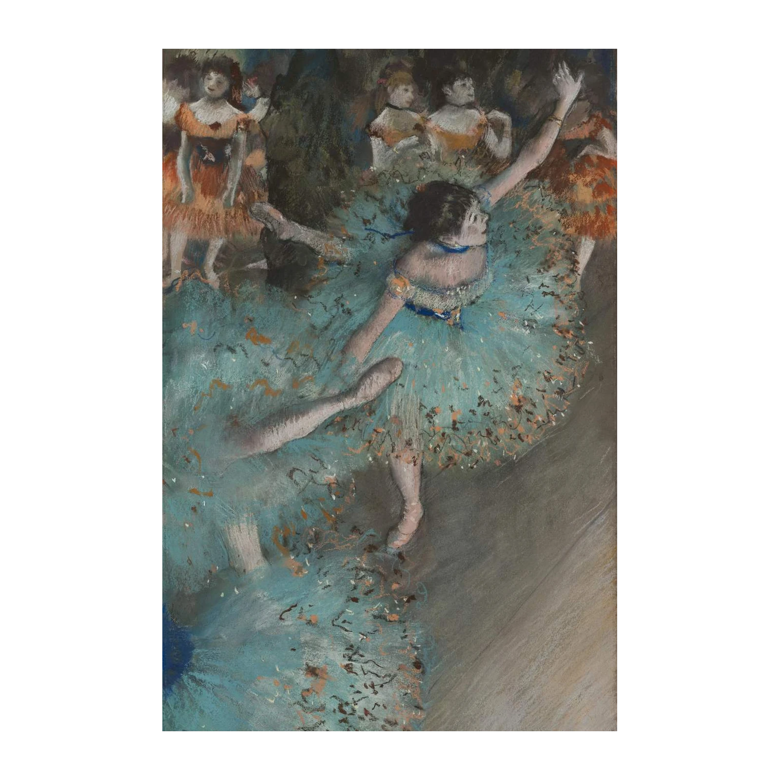 Ballet Dancer Pastel Wall Art