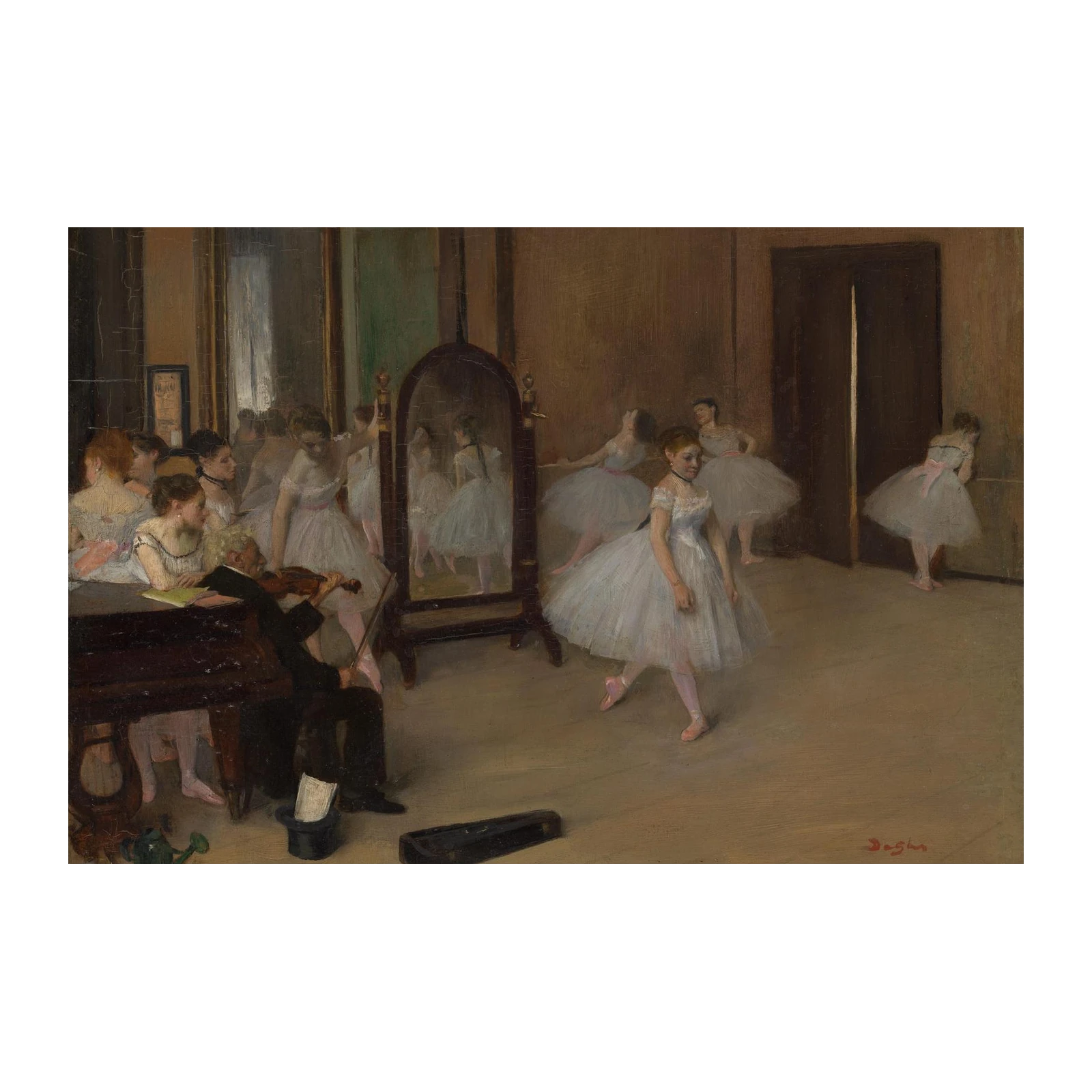 Ballet Dancers Rehearsal Impressionist Wall Art
