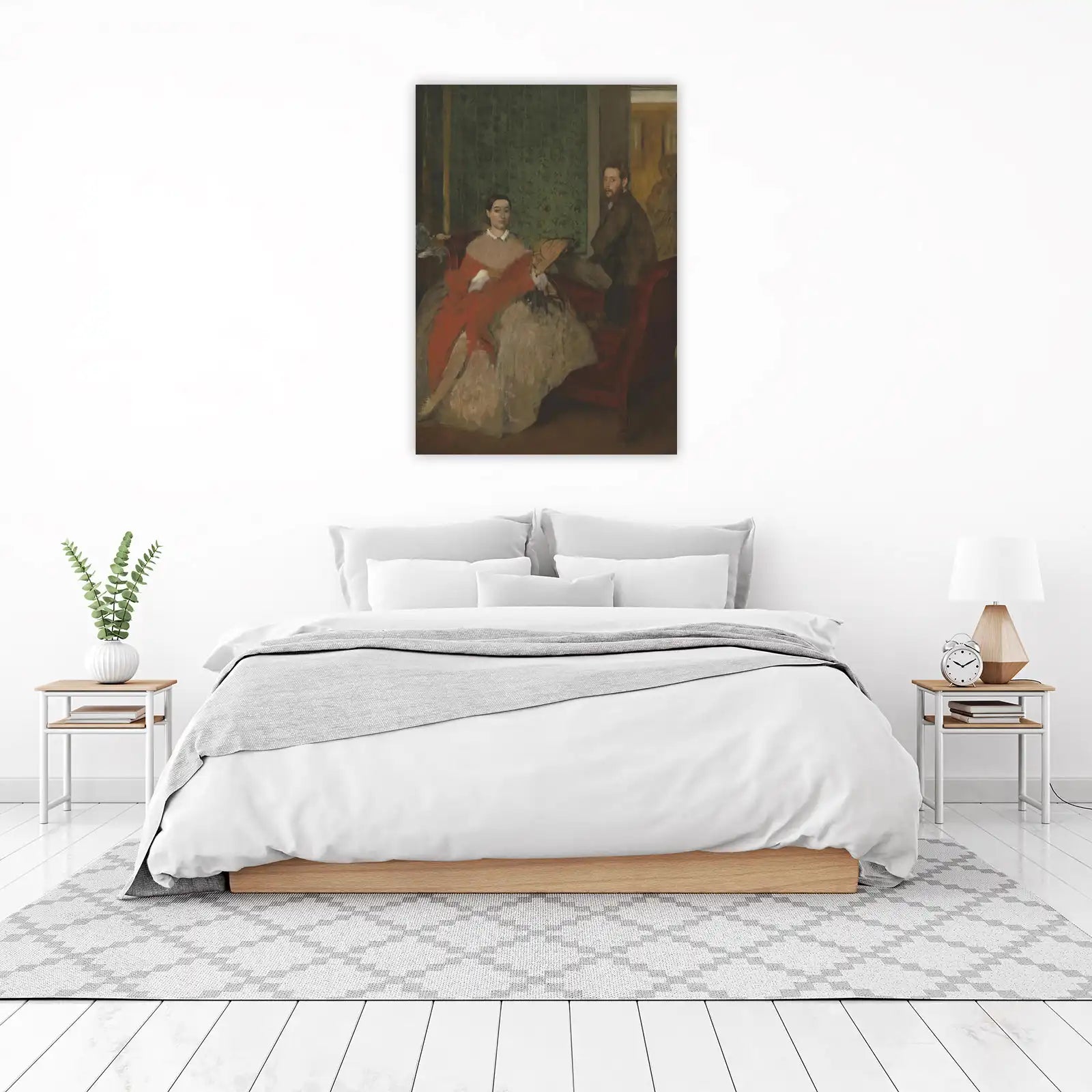 Elegant Couple Portrait Wall Art