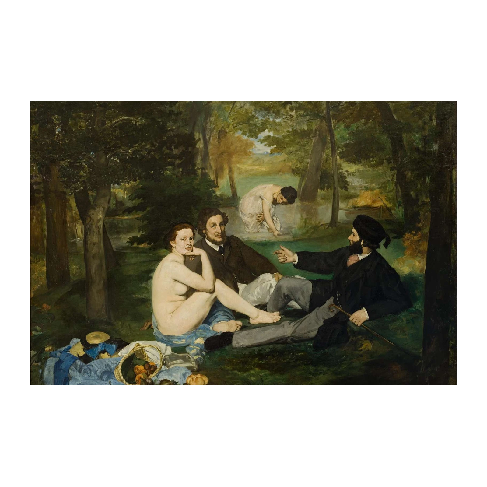 Impressionist Picnic Nude Art Wall Art