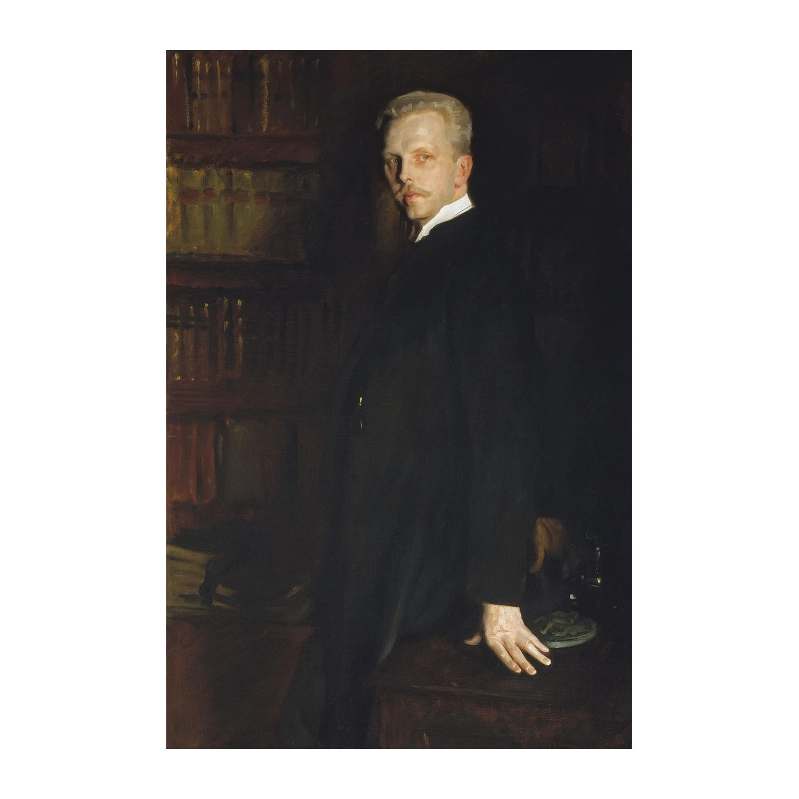 Elegant Gentleman Portrait Wall Art | Classic Home Decor