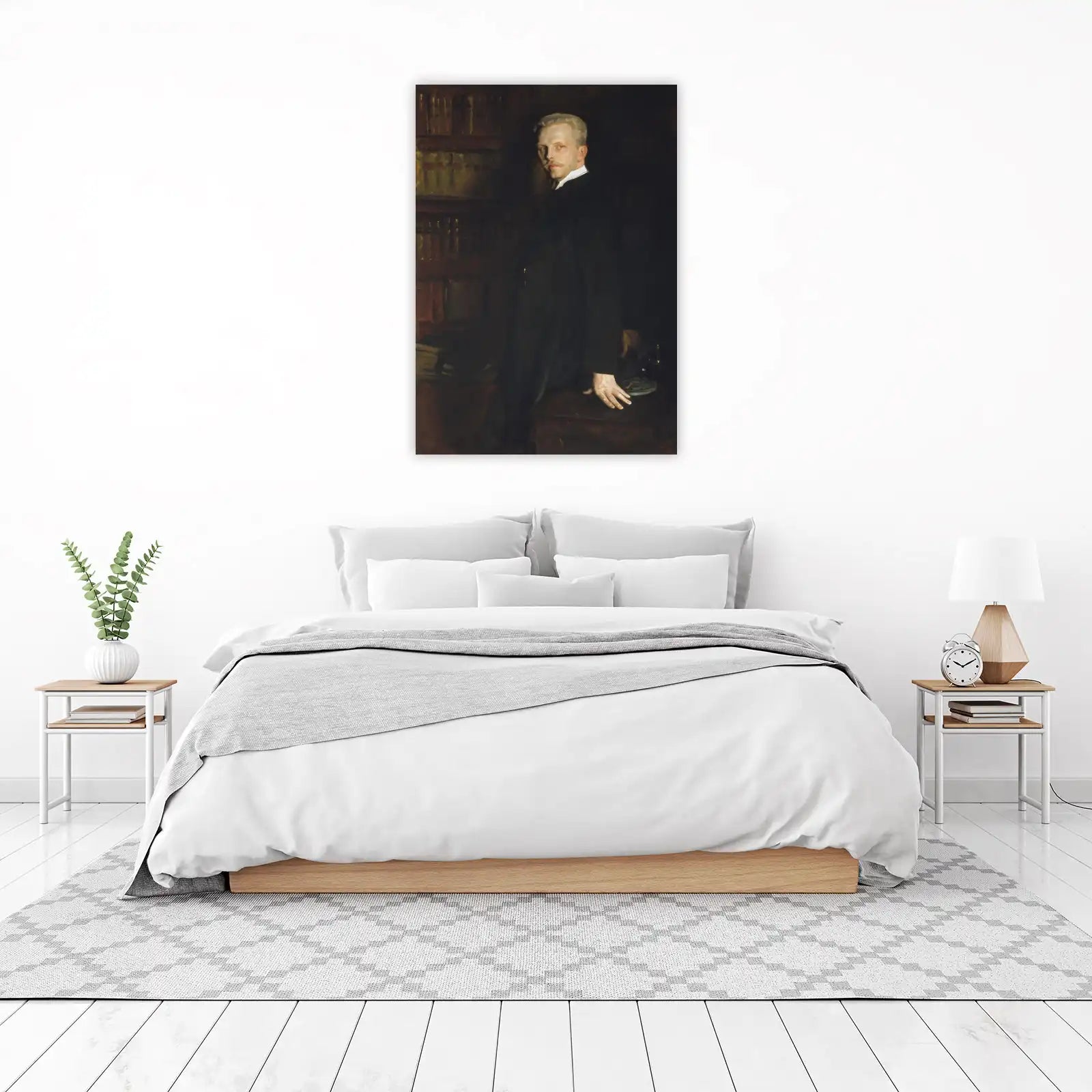 Elegant Gentleman Portrait Wall Art | Classic Home Decor