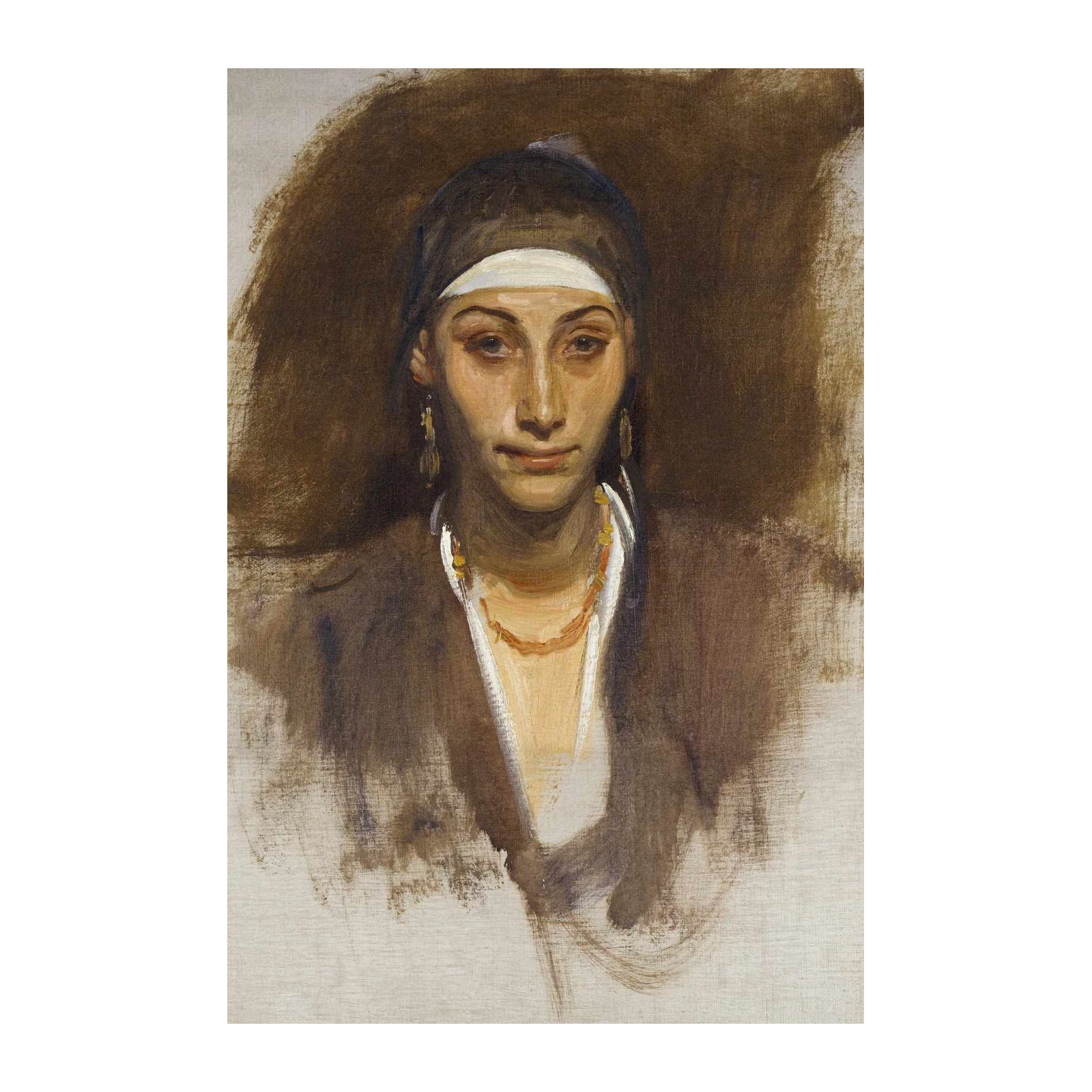Enigmatic Gaze Portrait Wall Art