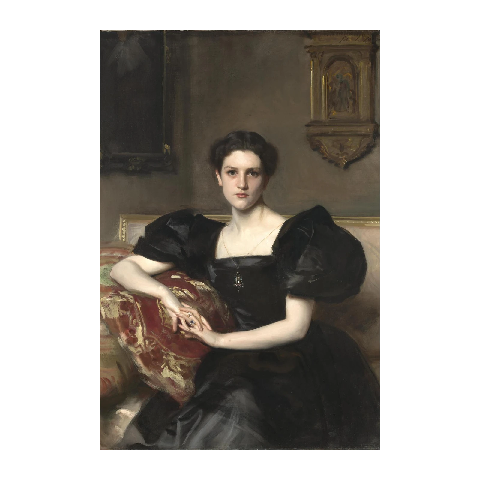 Elegant Woman Portrait Fine Art Wall Art