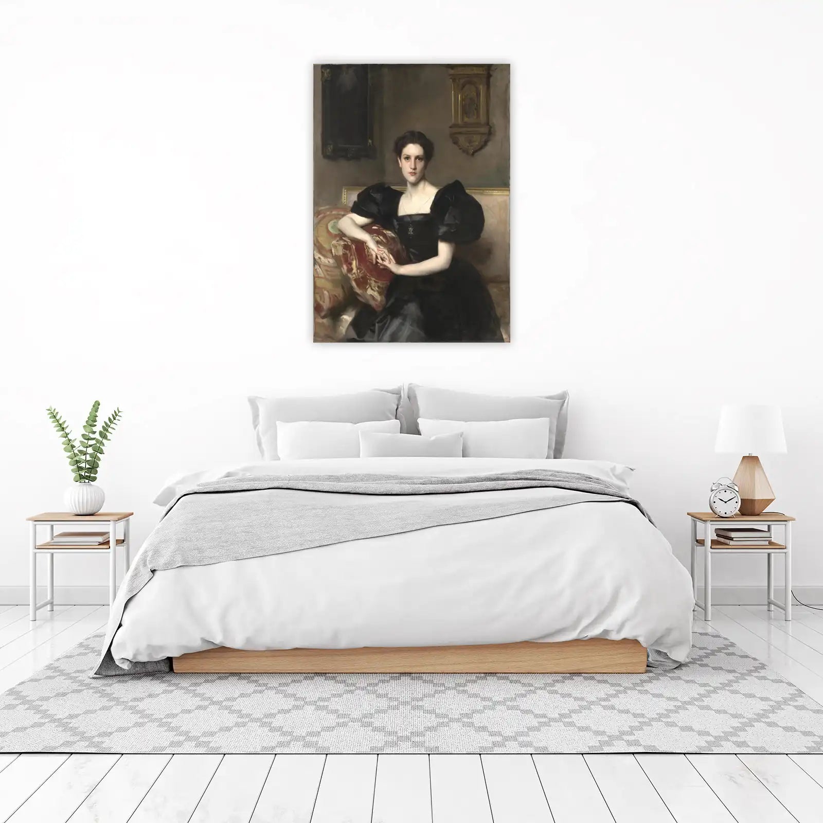 Elegant Woman Portrait Fine Art Wall Art
