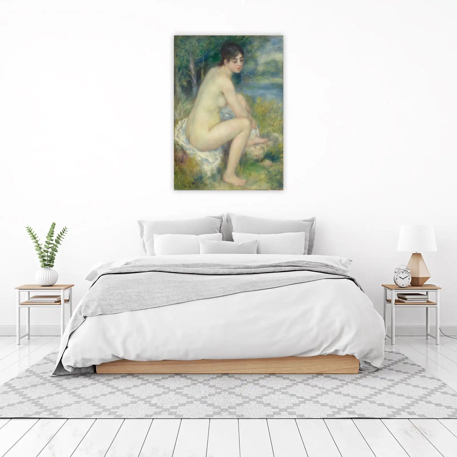 Impressionist Bathing Nude Serene Nature Wall Art