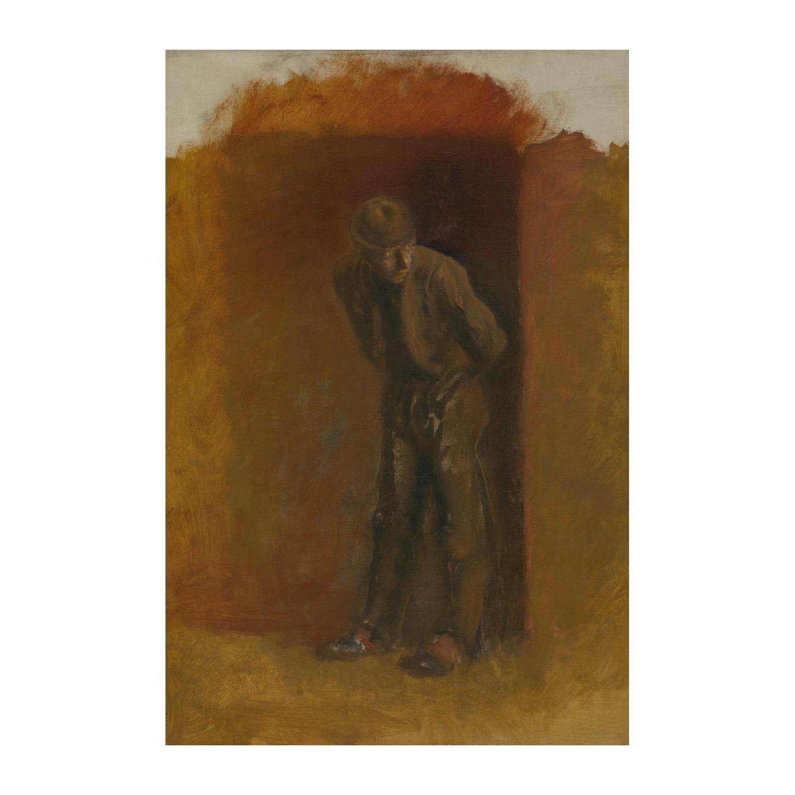 Brooding Figure Impressionist Wall Art Wall Art