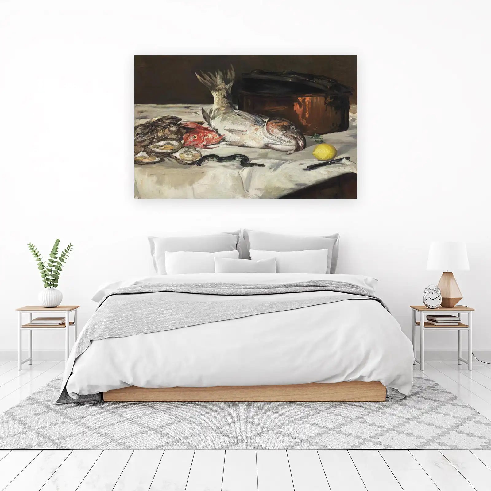 Classic Seafood Still Life Fish Wall Art
