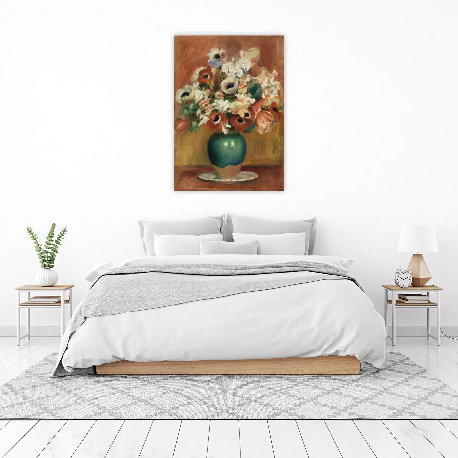 Vibrant Floral Still Life Impressionist Flower Wall Art