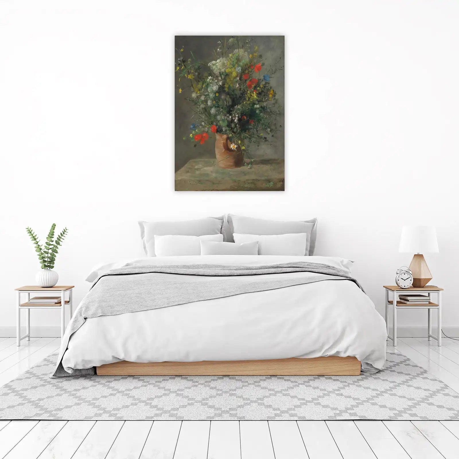Impressionist Wildflowers in Vase Wall Art