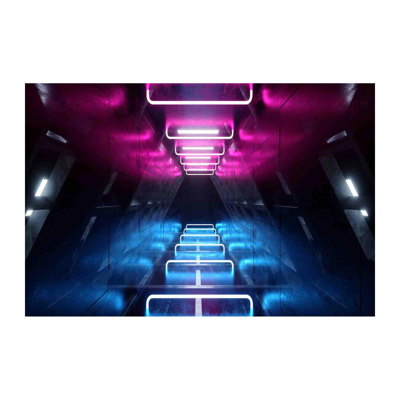 Neon Future Stairs Wall Art