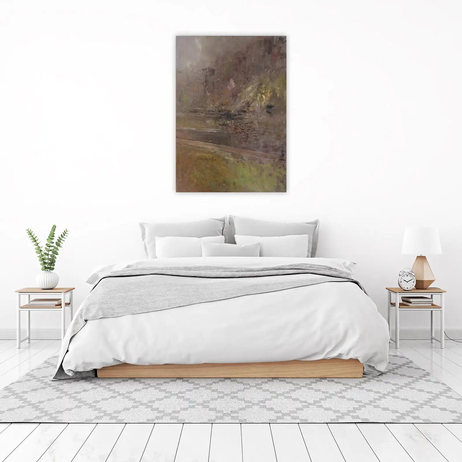 Misty Landscape Impressionist Wall Art