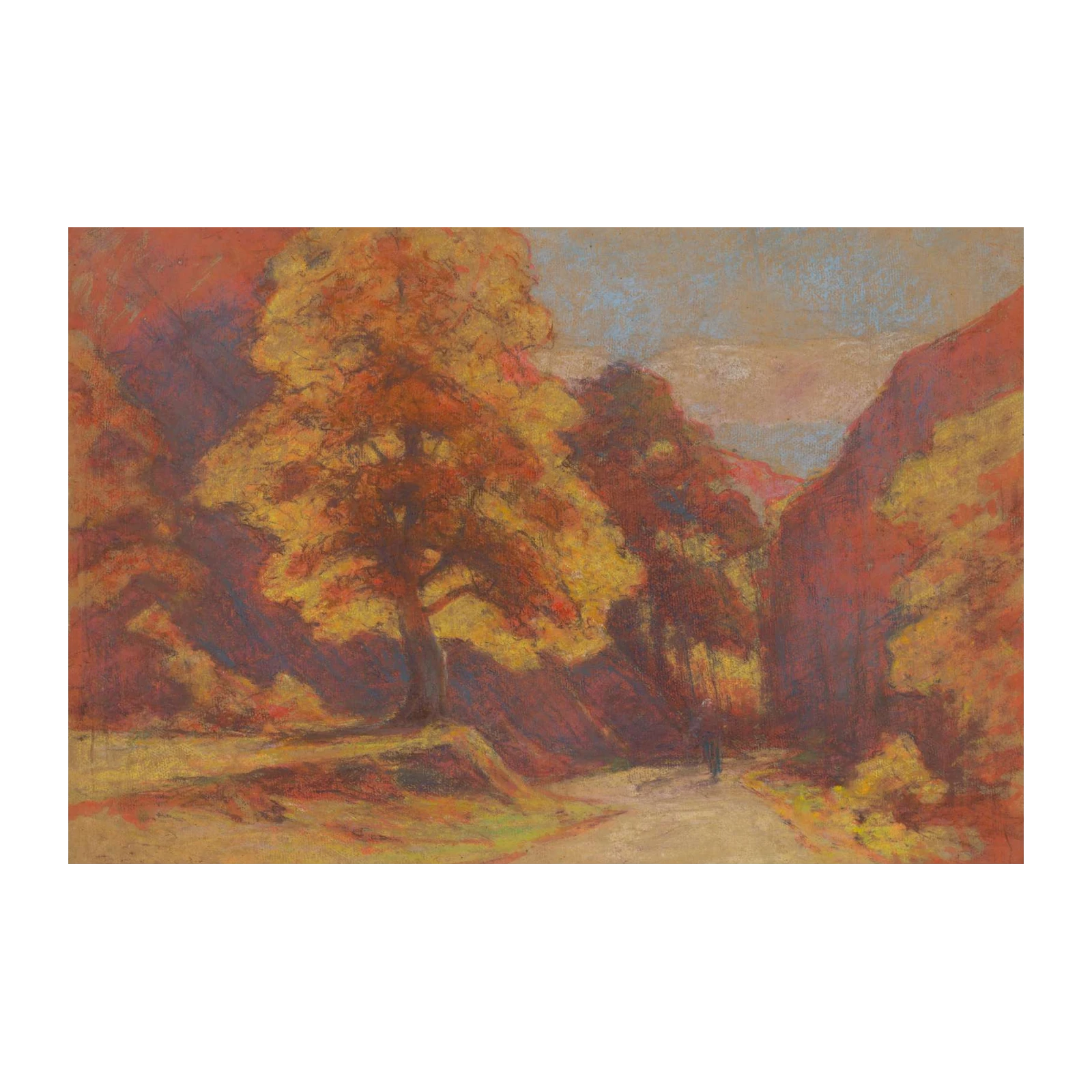 Autumn Landscape Path Wall Art