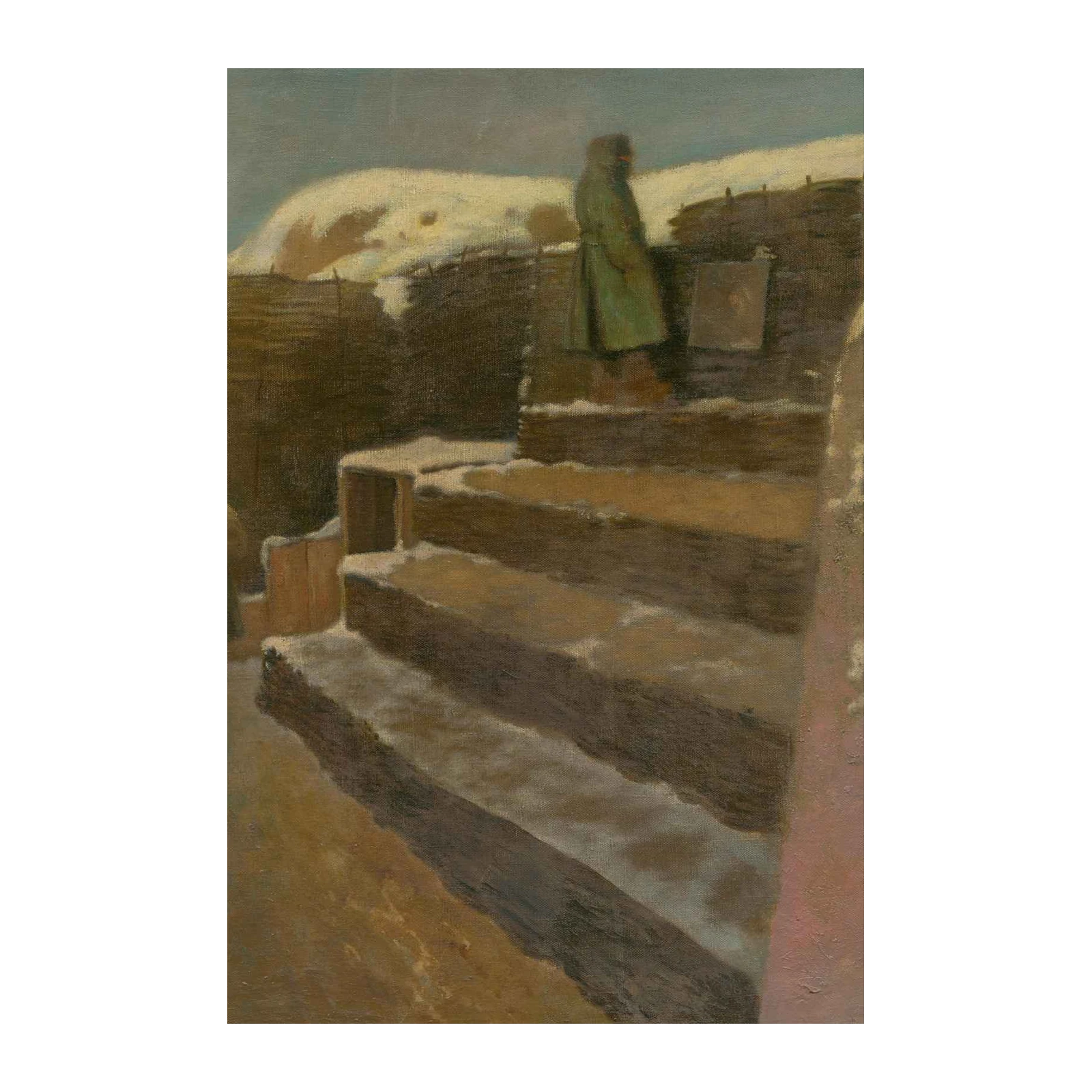 Winter Trench Scene Wall Art