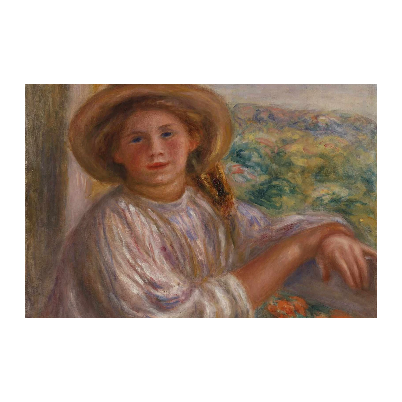 Renoir Young Girl with Hat Wall Art