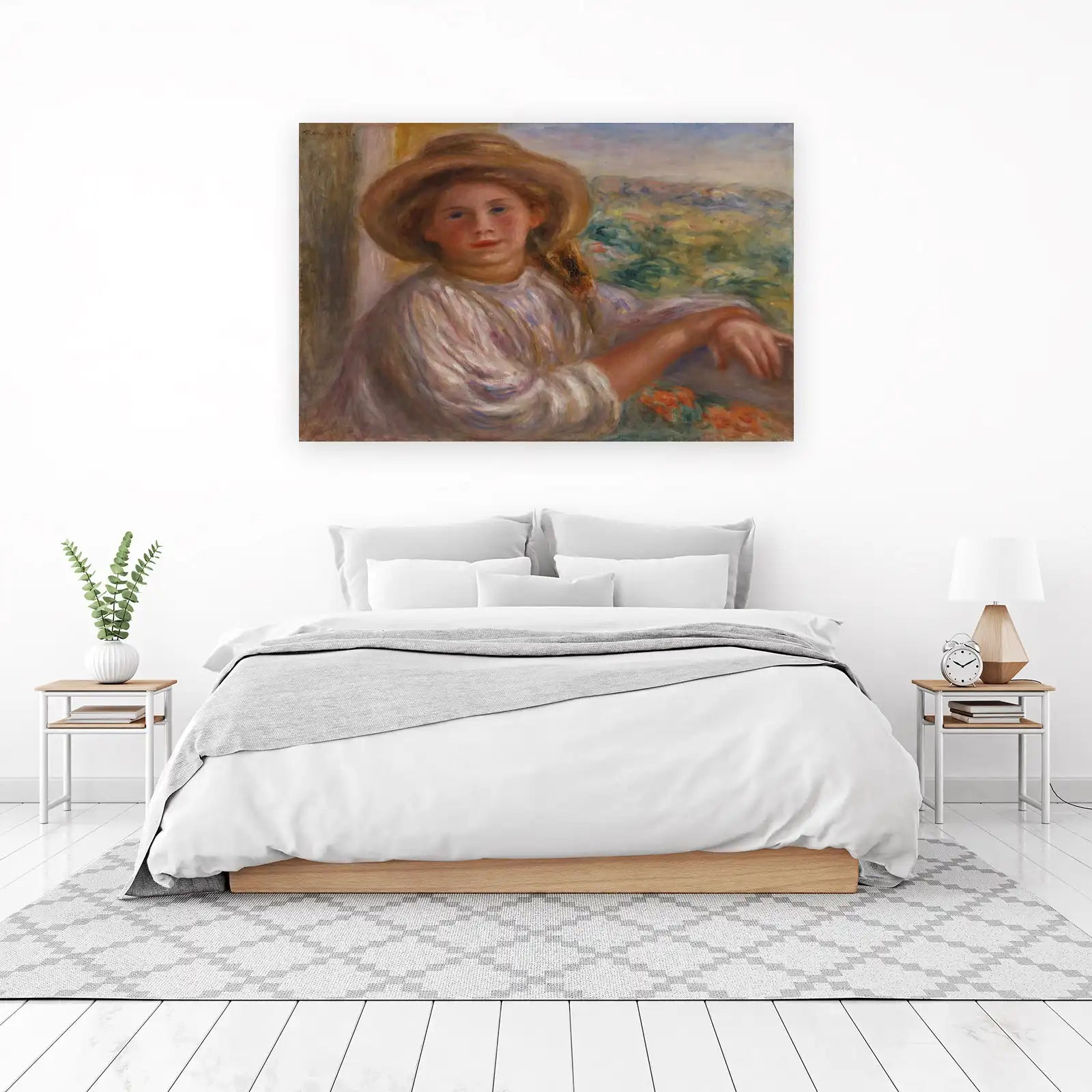 Renoir Young Girl with Hat Wall Art