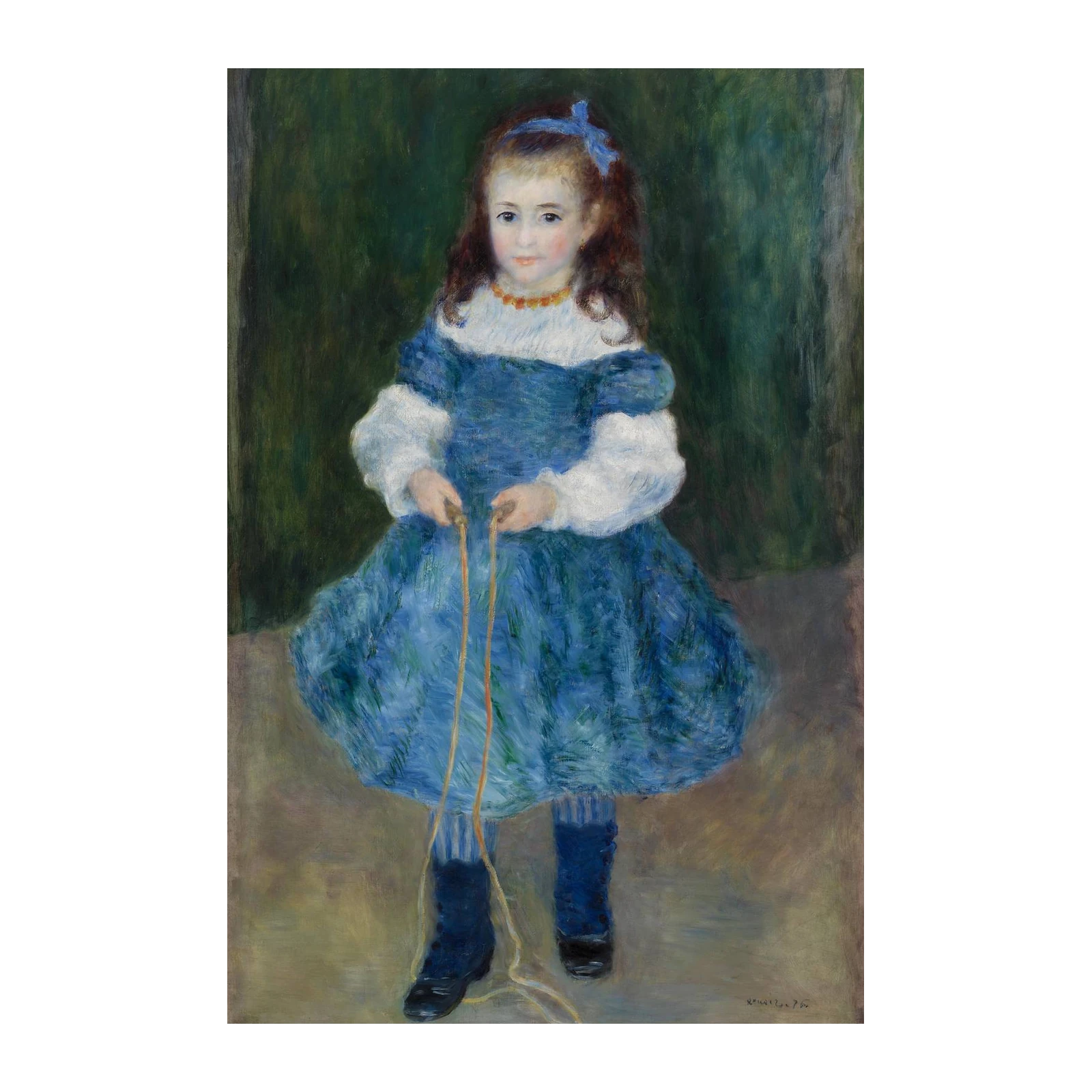 Impressionist Girl with Jump Rope Wall Art