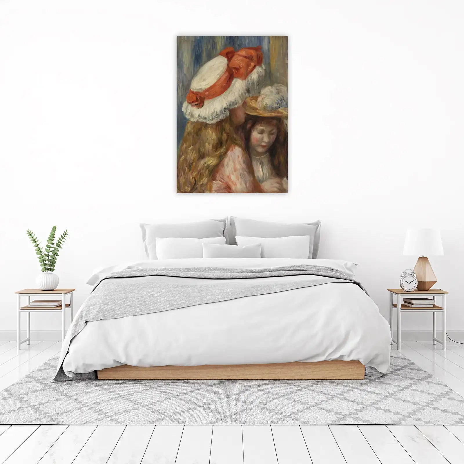 Impressionist Girls with Hats Wall Art