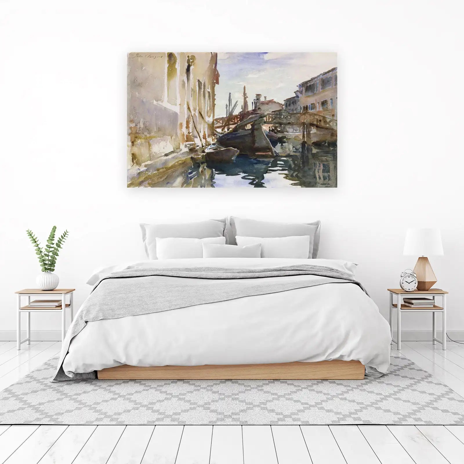 Venice Canal Serenity Watercolor Wall Art