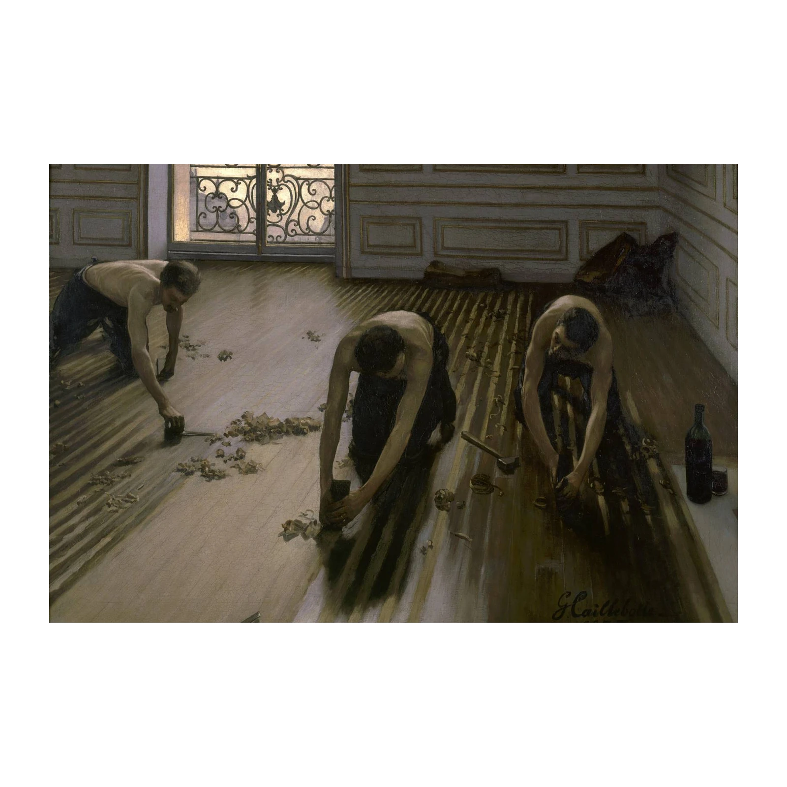 The Floor Scrapers Gustave Caillebotte Wall Art