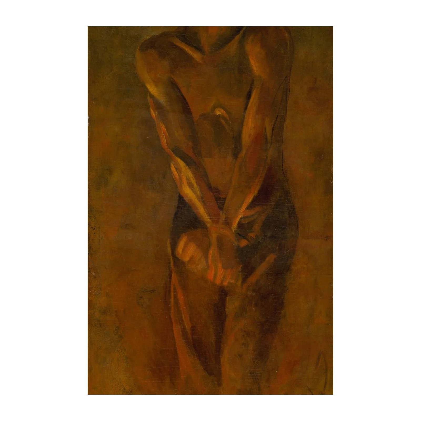 Man in Shadows Expressionist Wall Art