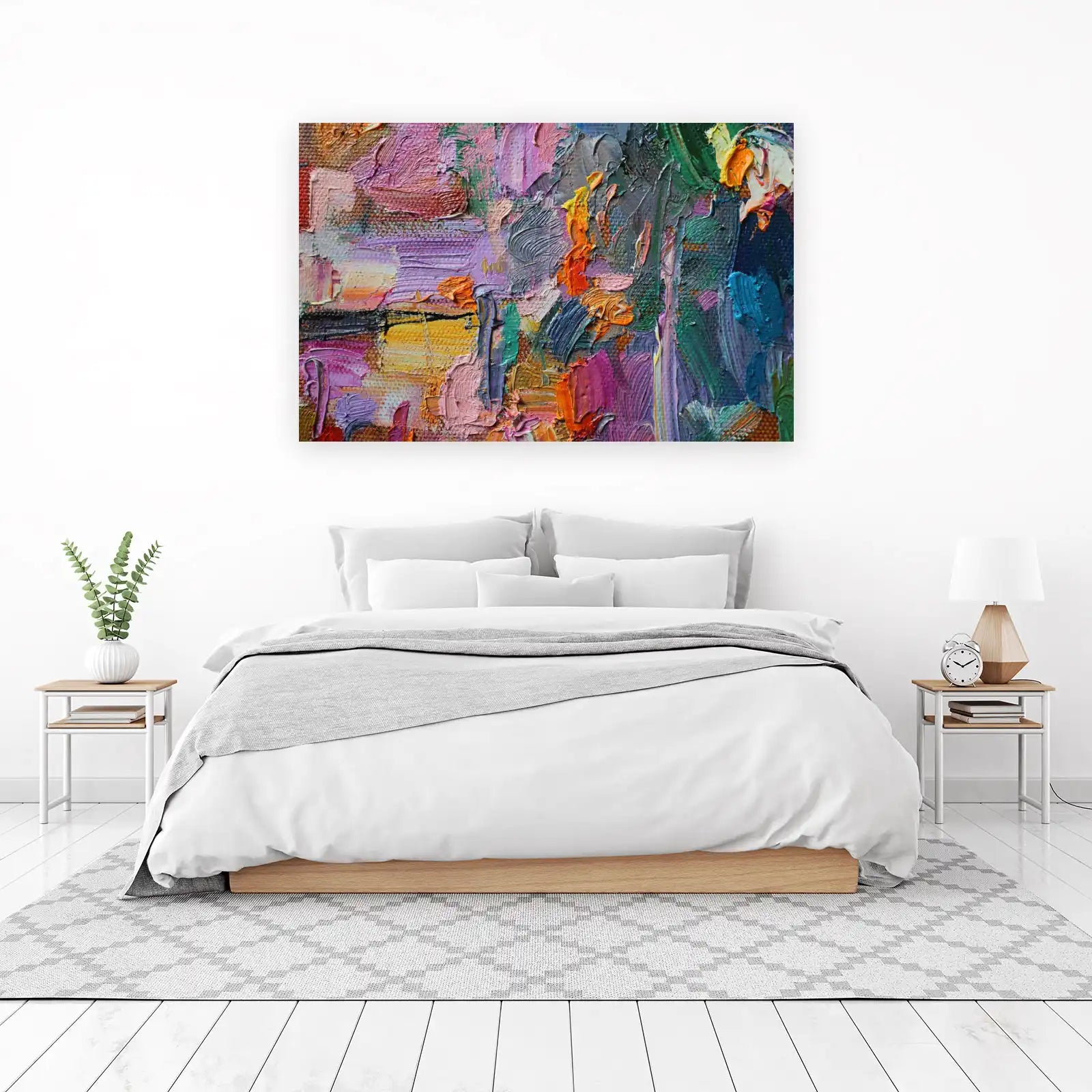 Textured Abstract Palette Knife Art Wall Art
