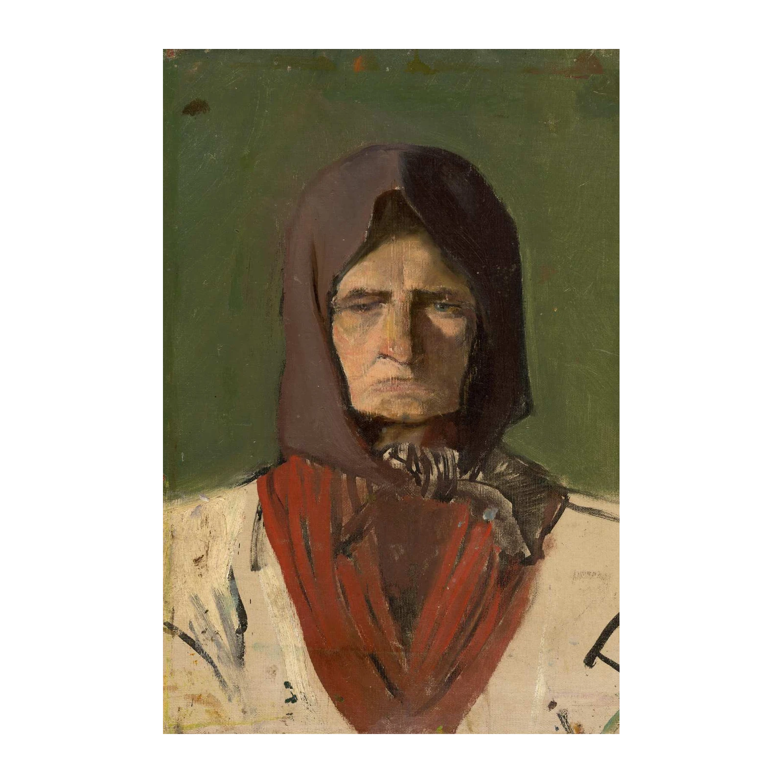 Intense Portrait of a Woman Wall Art