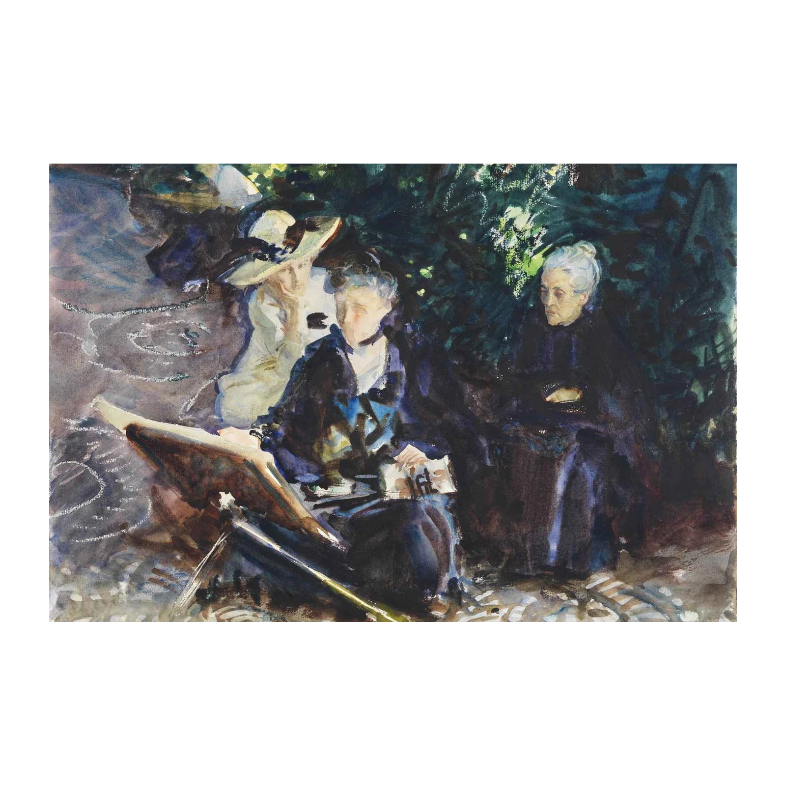 Impressionist Garden Gathering Wall Art