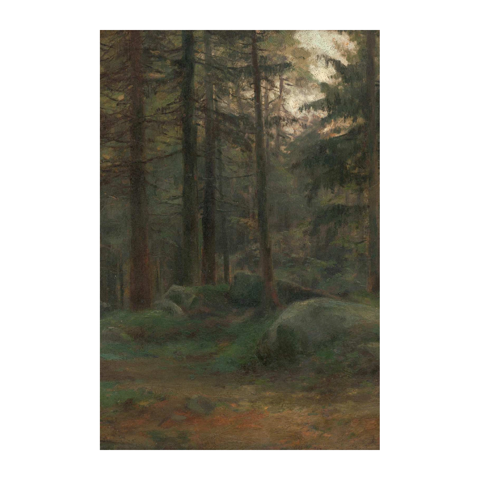 Serene Forest Path Nature Wall Art