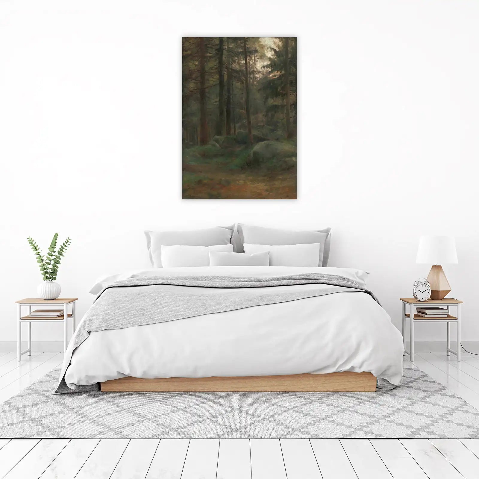 Serene Forest Path Nature Wall Art
