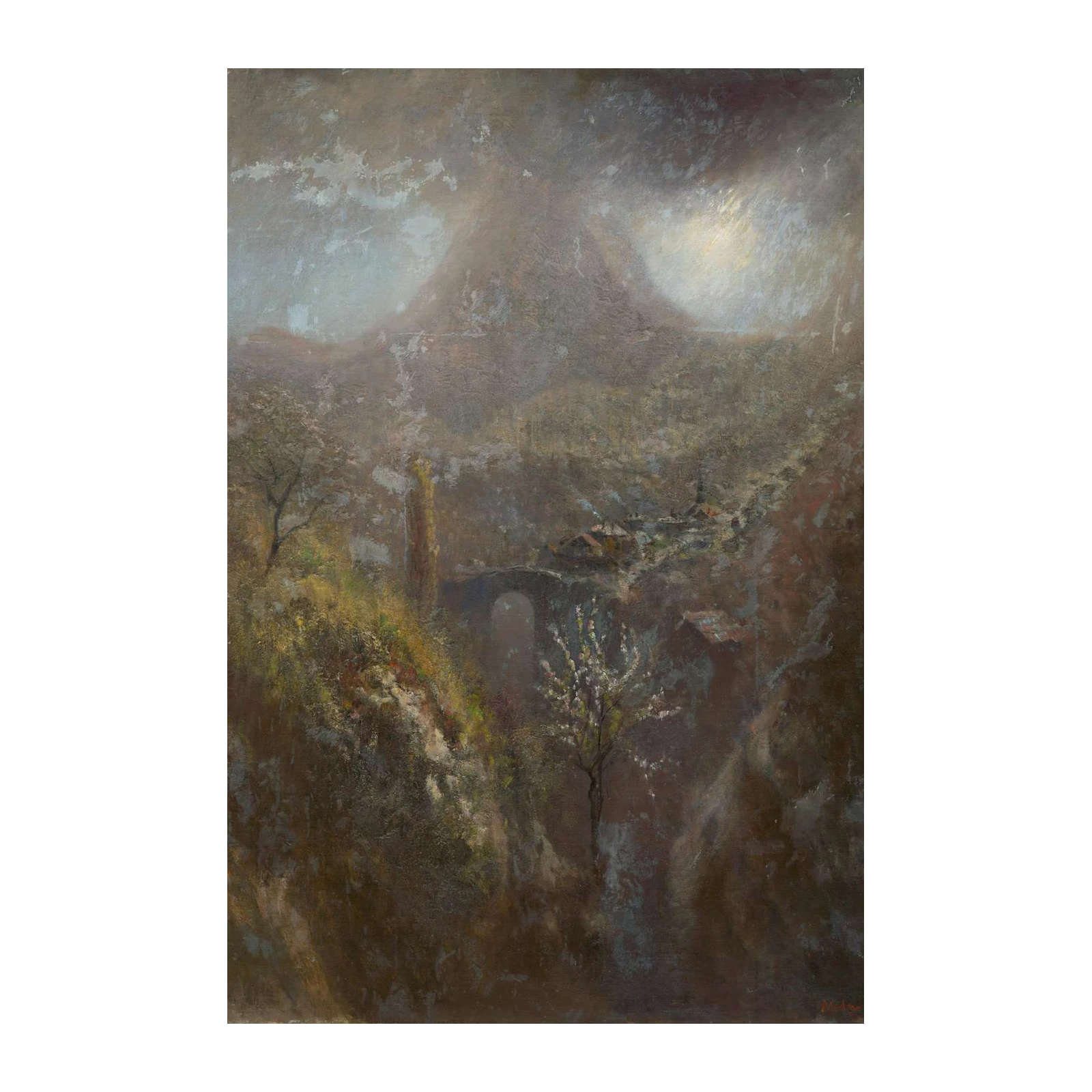 Dramatic Mountain Landscape Wall Art
