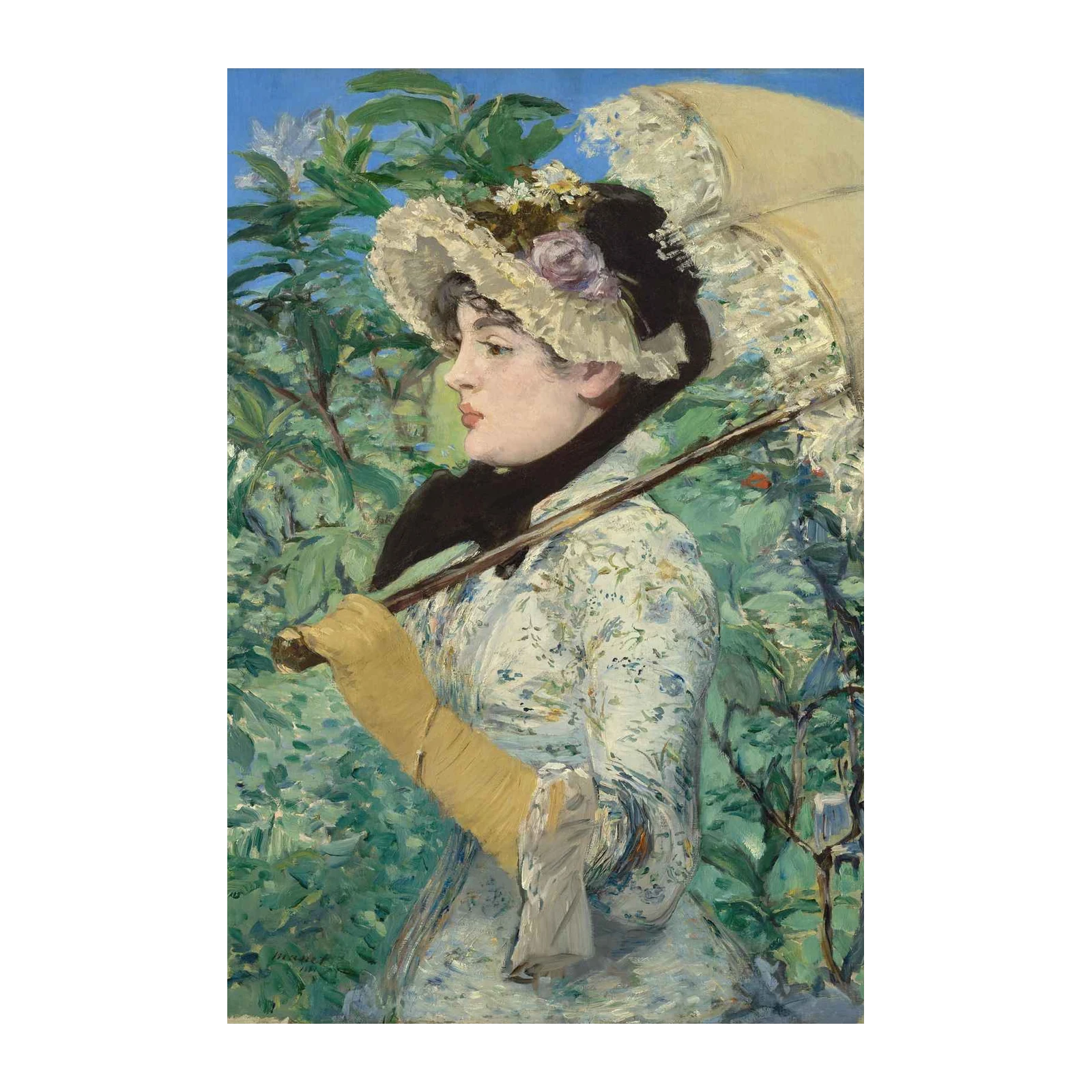Woman with a Parasol Impressionist Wall Art