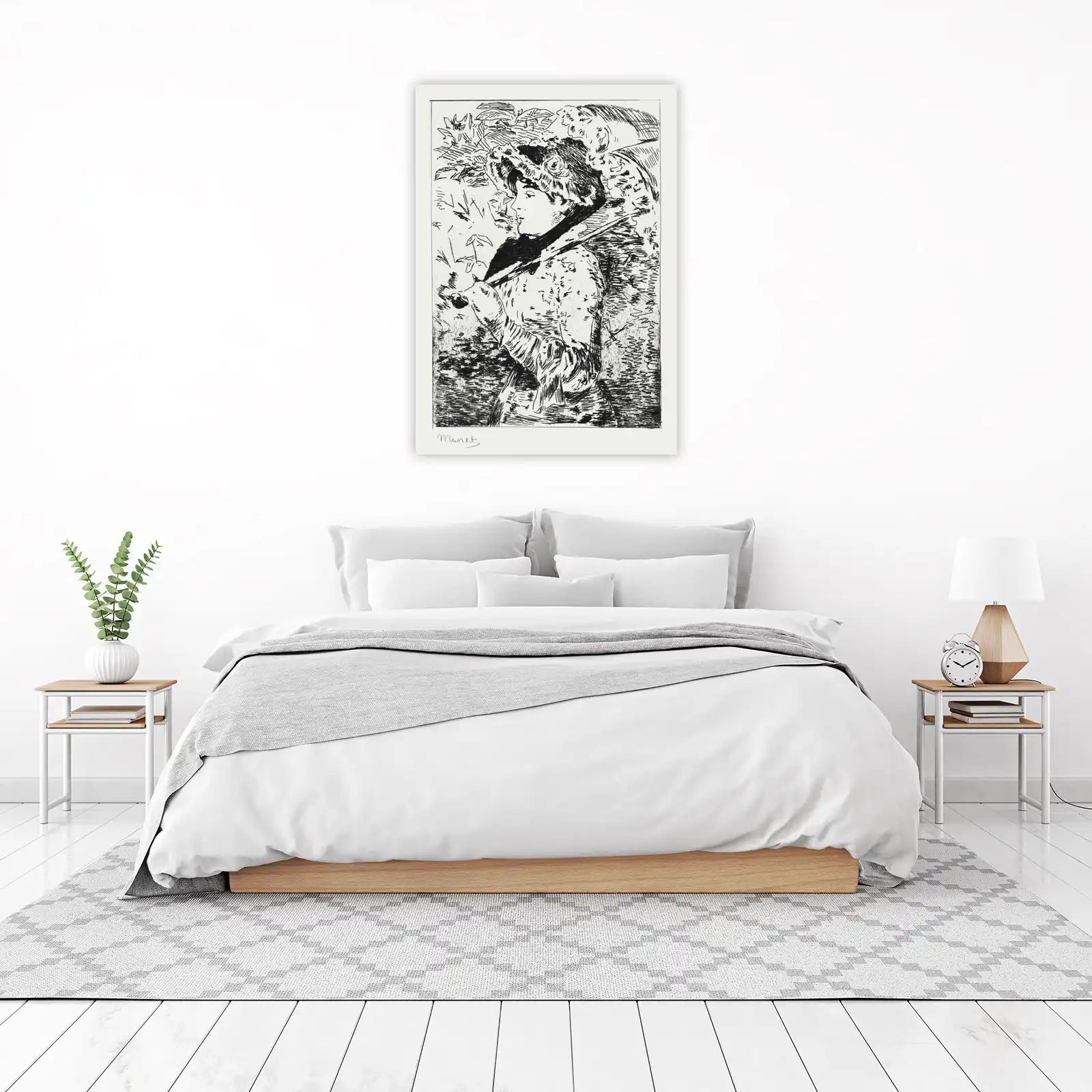 Impressionist Woman with Umbrella Wall Art