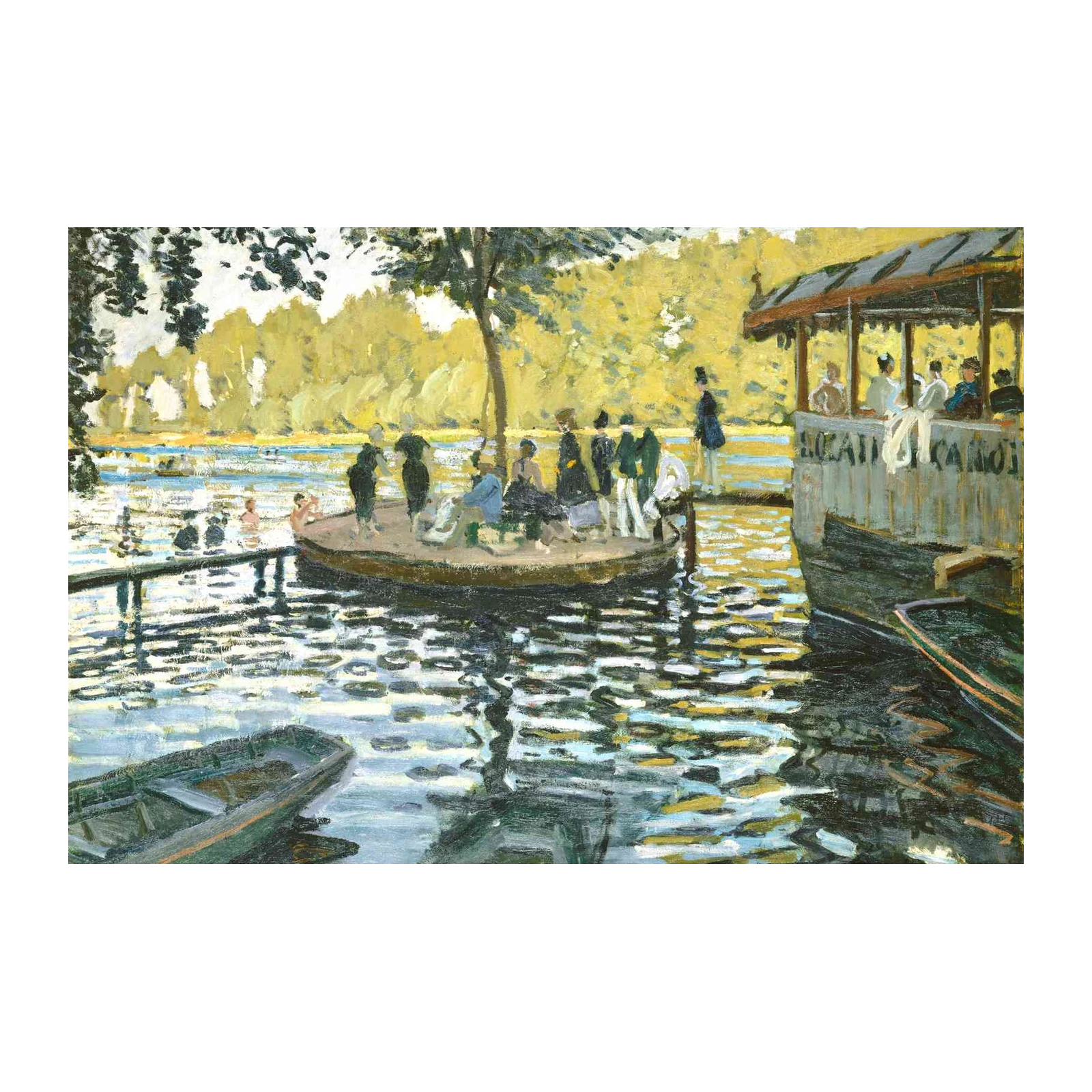 Impressionist River Scene Wall Art