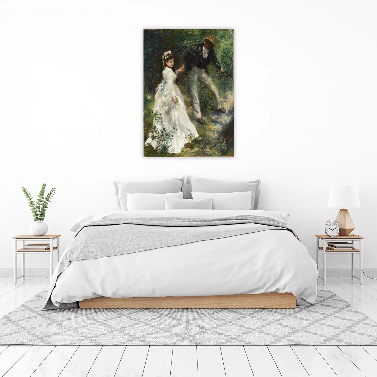 Impressionist Couple Stroll Wall Art | Romantic Art