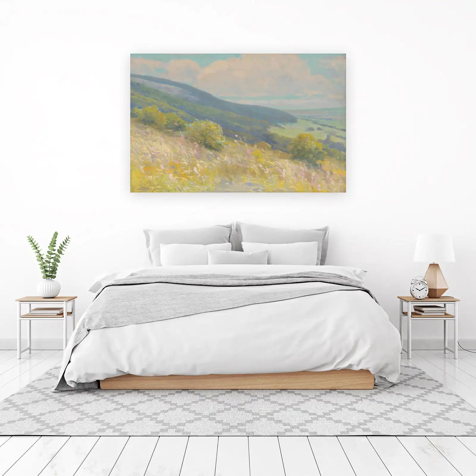 Serene Meadow Landscape Wall Art