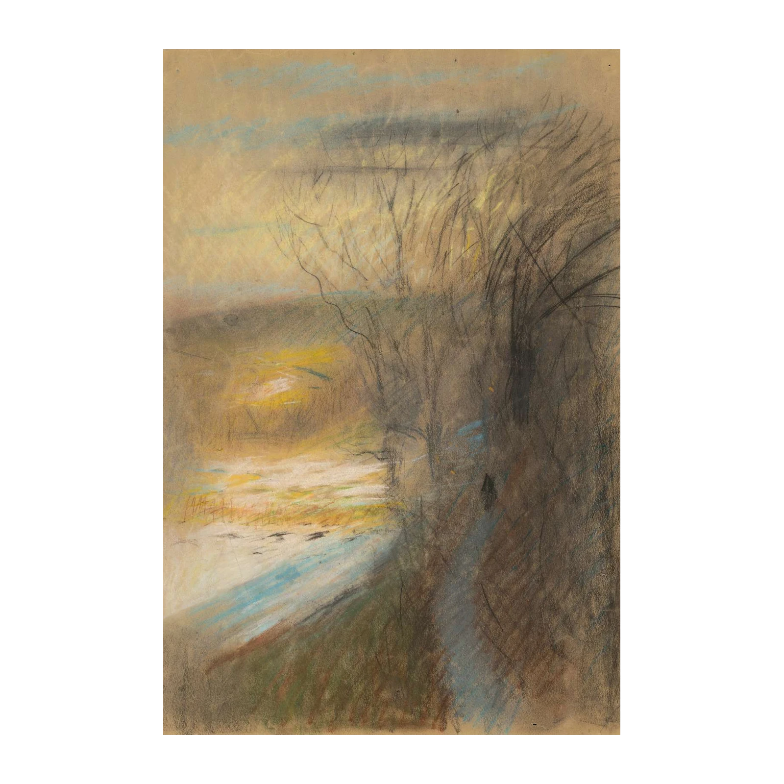 Impressionistic Landscape Pastel Wall Art