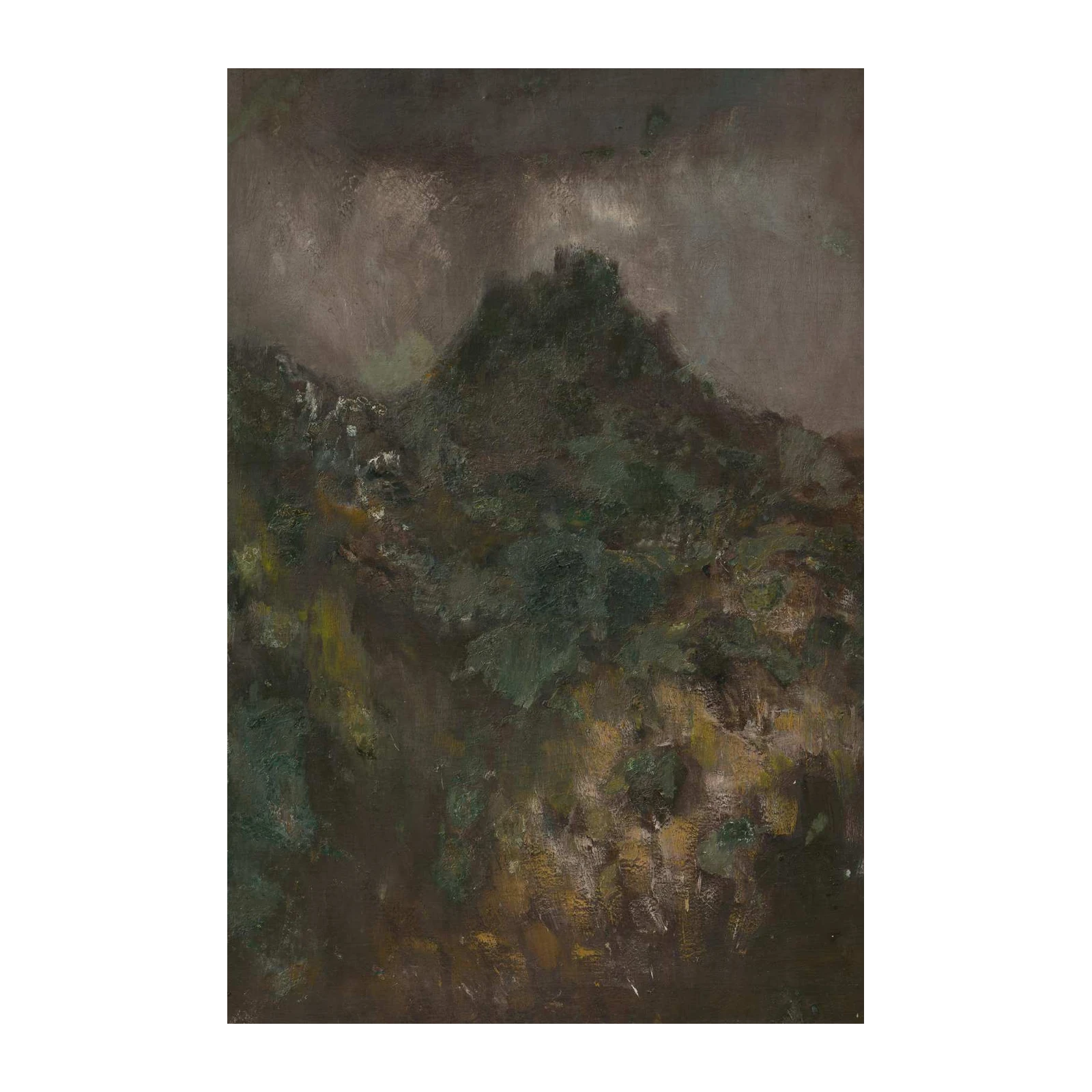 Moody Mountain Landscape Wall Art