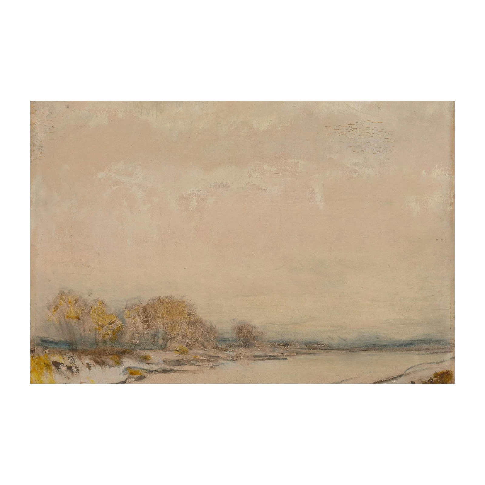 Serene Winter Landscape Impressionist Wall Art